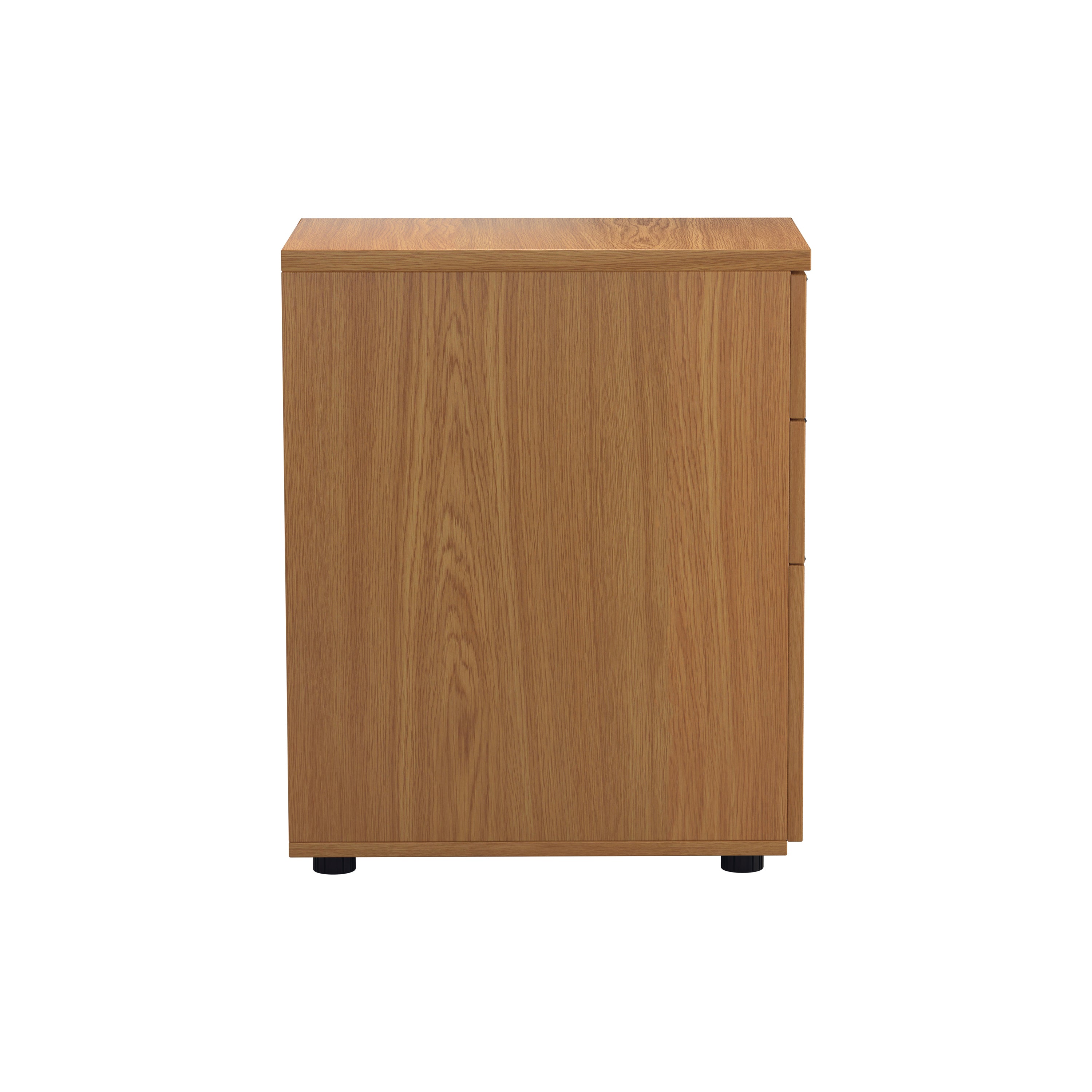 Jemini 3 Drawer Desk High Pedestal 404x800x730mm Nova Oak Kf79859