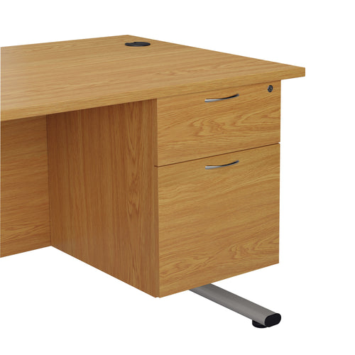 Jemini 2 Drawer Fixed Pedestal 404x500x495mm Beech Kf79860