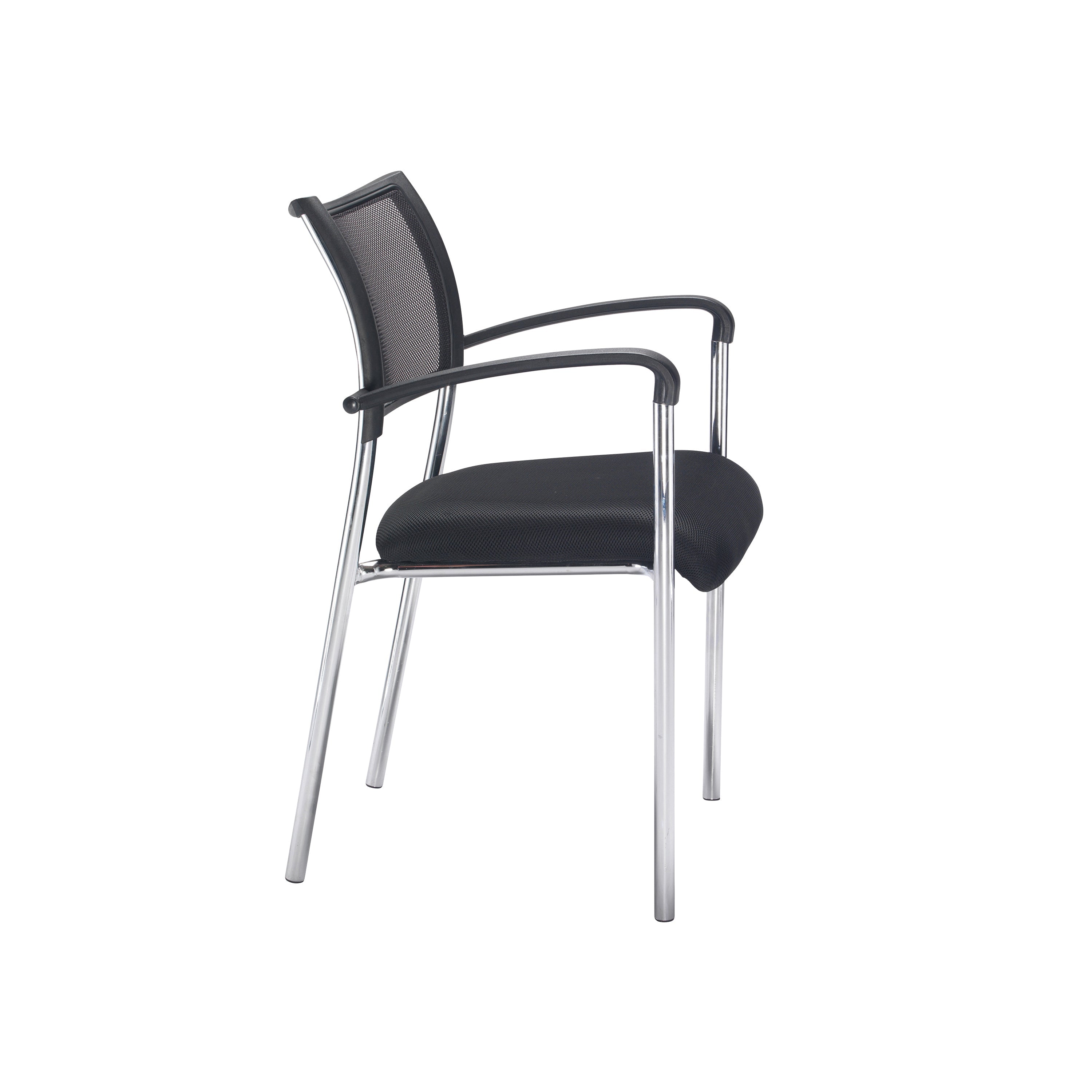 Jemini Jupiter Conference Chair With Arms 555x550x860mm Mesh Back Black/chrome Kf79891