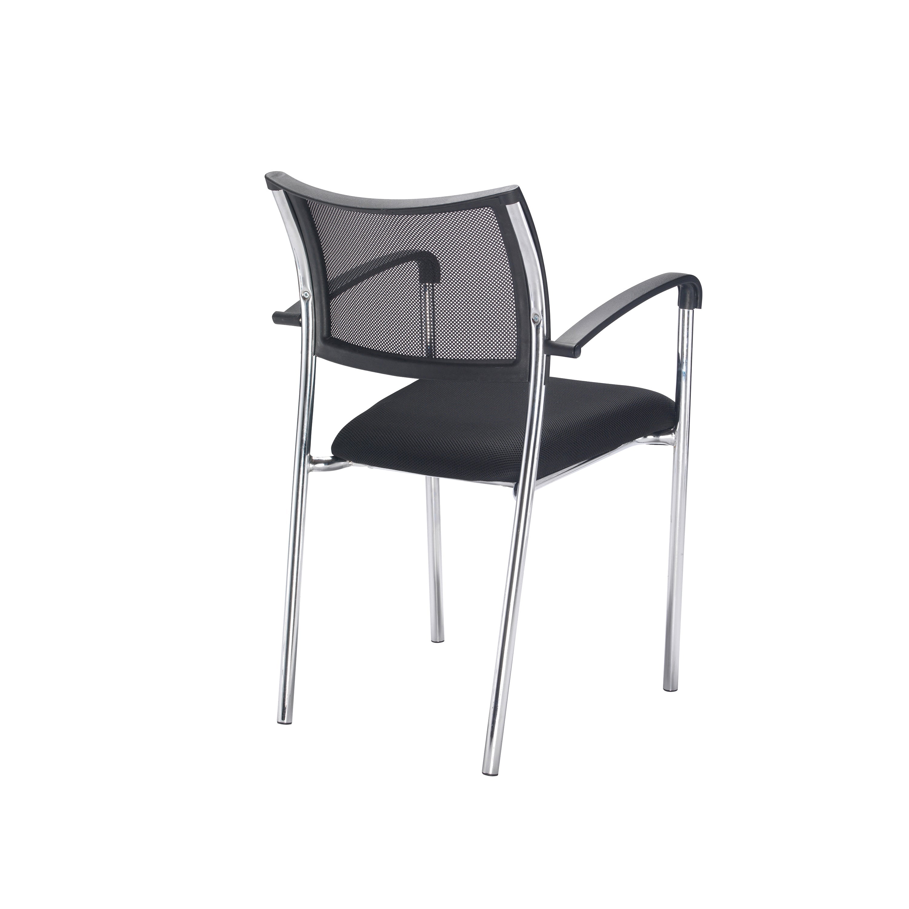 Jemini Jupiter Conference Chair With Arms 555x550x860mm Mesh Back Black/chrome Kf79891