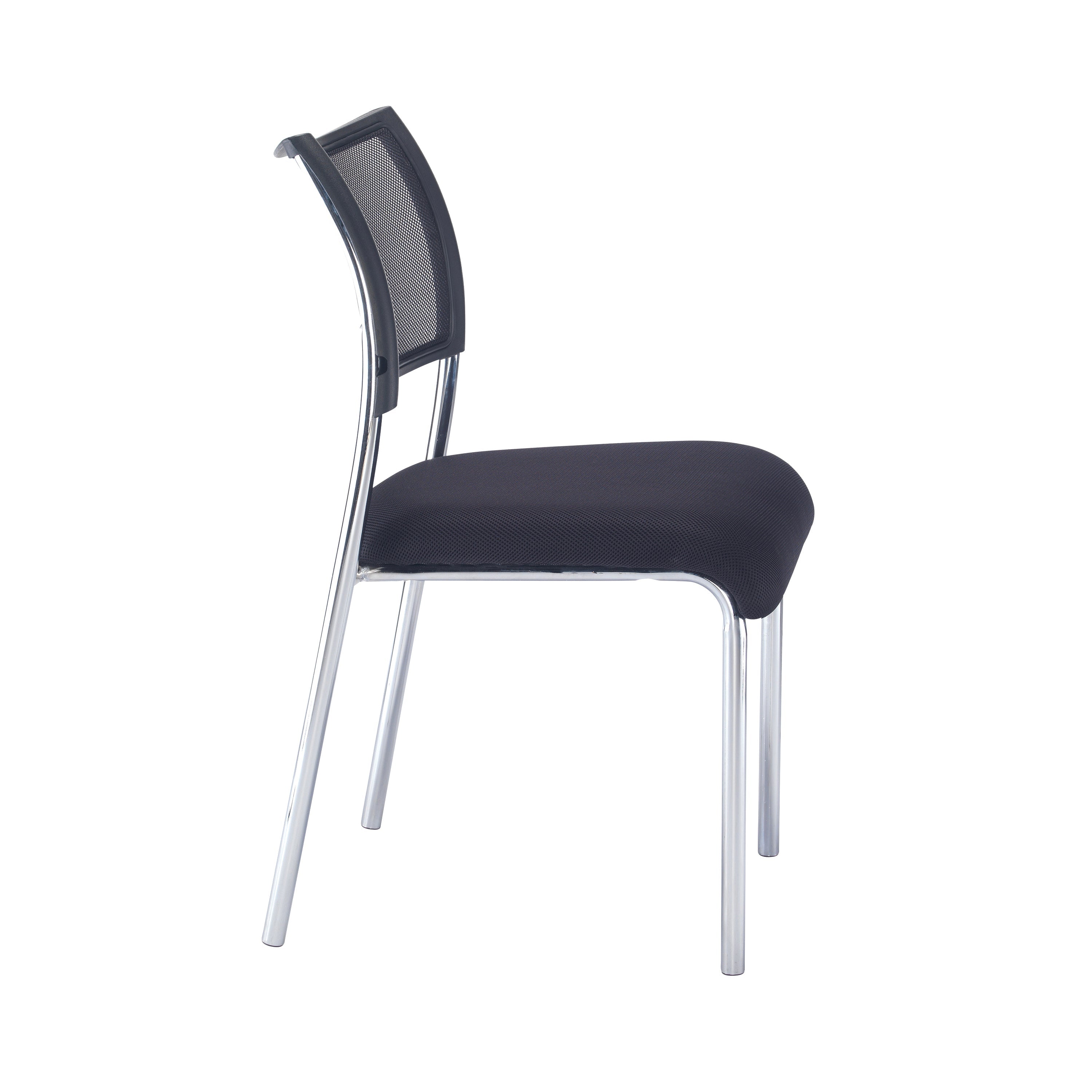 Jemini Jupiter Conference Chair 555x550x860mm Mesh Back Black/chrome Kf79892