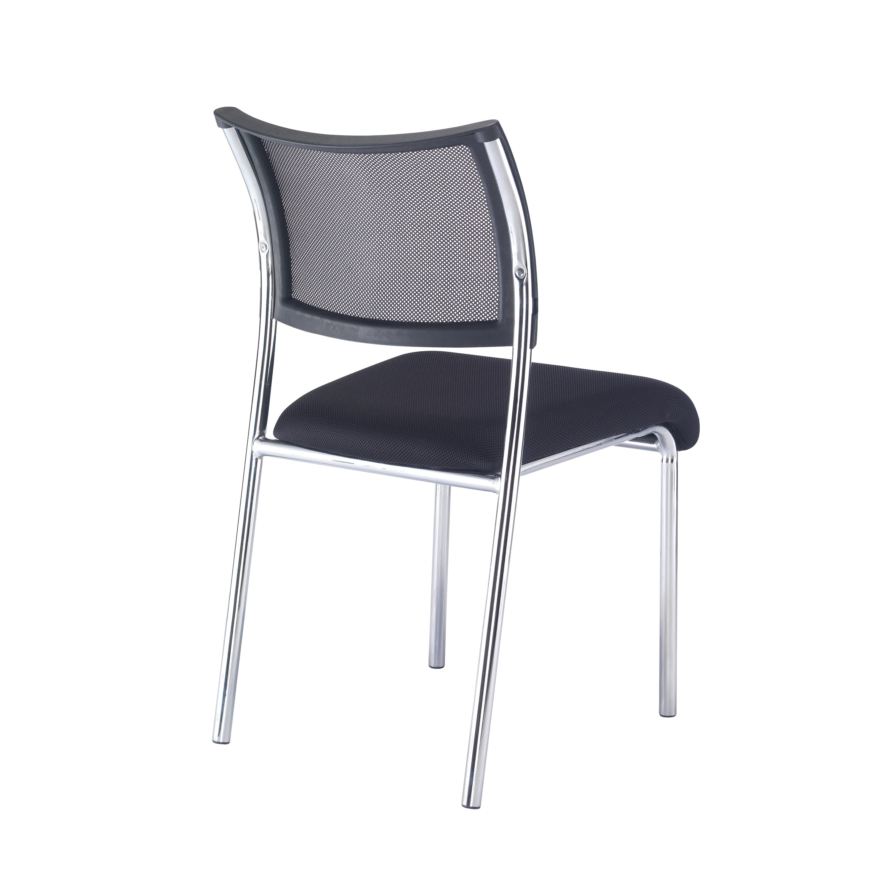 Jemini Jupiter Conference Chair 555x550x860mm Mesh Back Black/chrome Kf79892