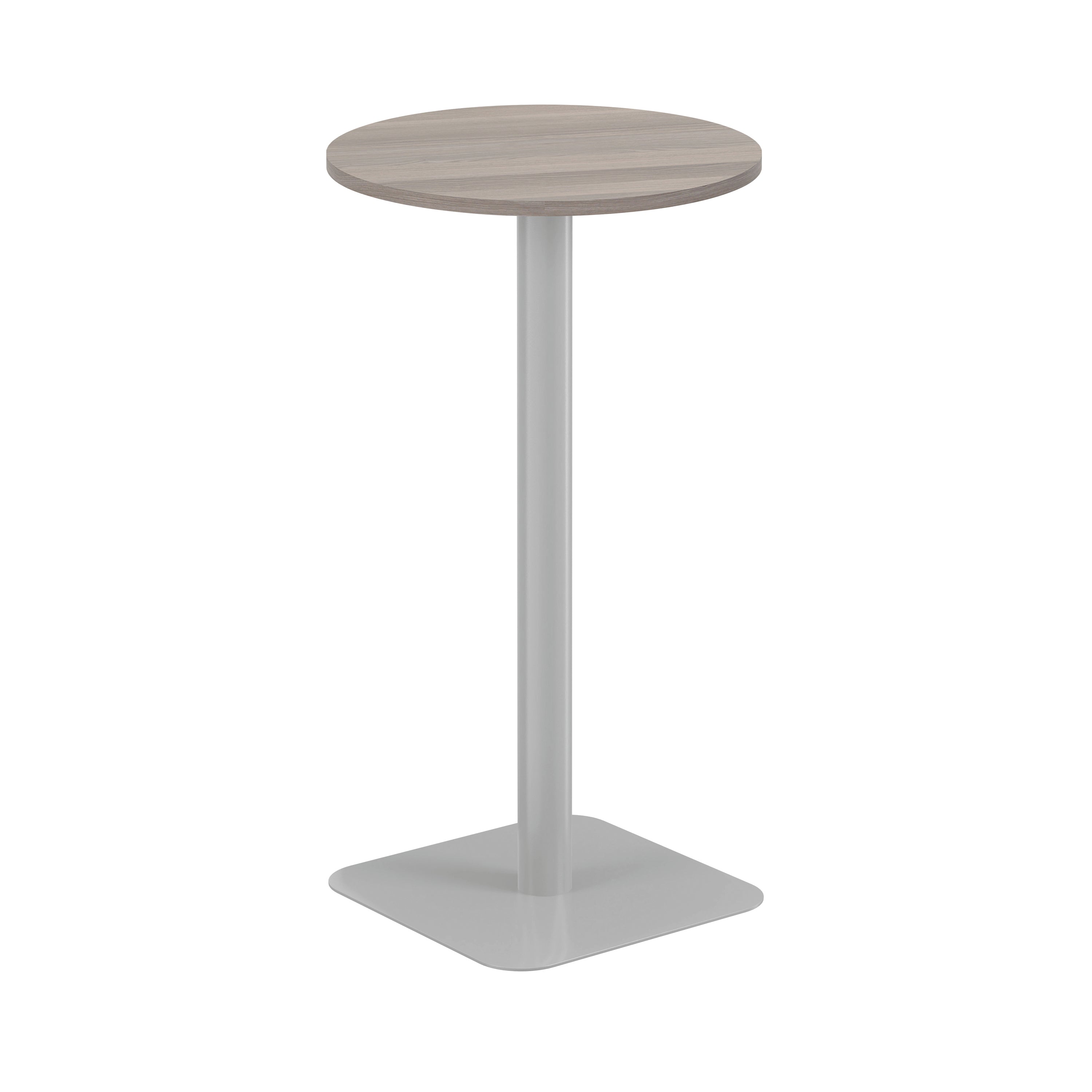 Jemini Origin 600mm High Table Grey Oak/silver Kf800154