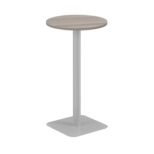 Jemini Origin 600mm High Table Grey Oak/silver Kf800154
