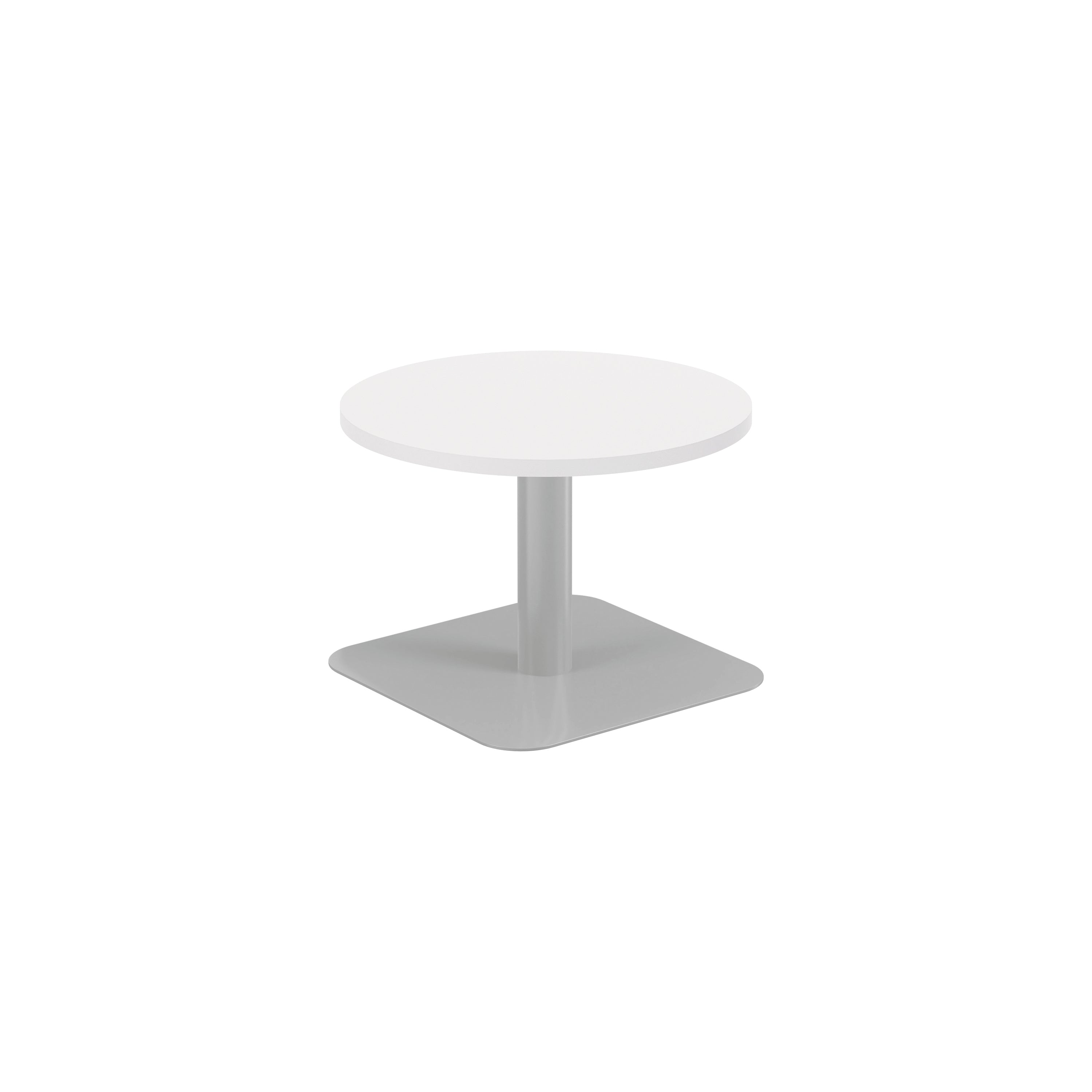 Jemini Origin 600mm Low Table White/silver Kf800178