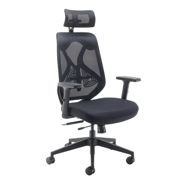 Jemini Stealth Operator Chair With Height Adjustable Arms Black Kf80386