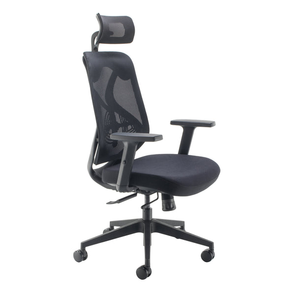 Jemini Stealth Operator Chair With Height Adjustable Arms Black Kf80386