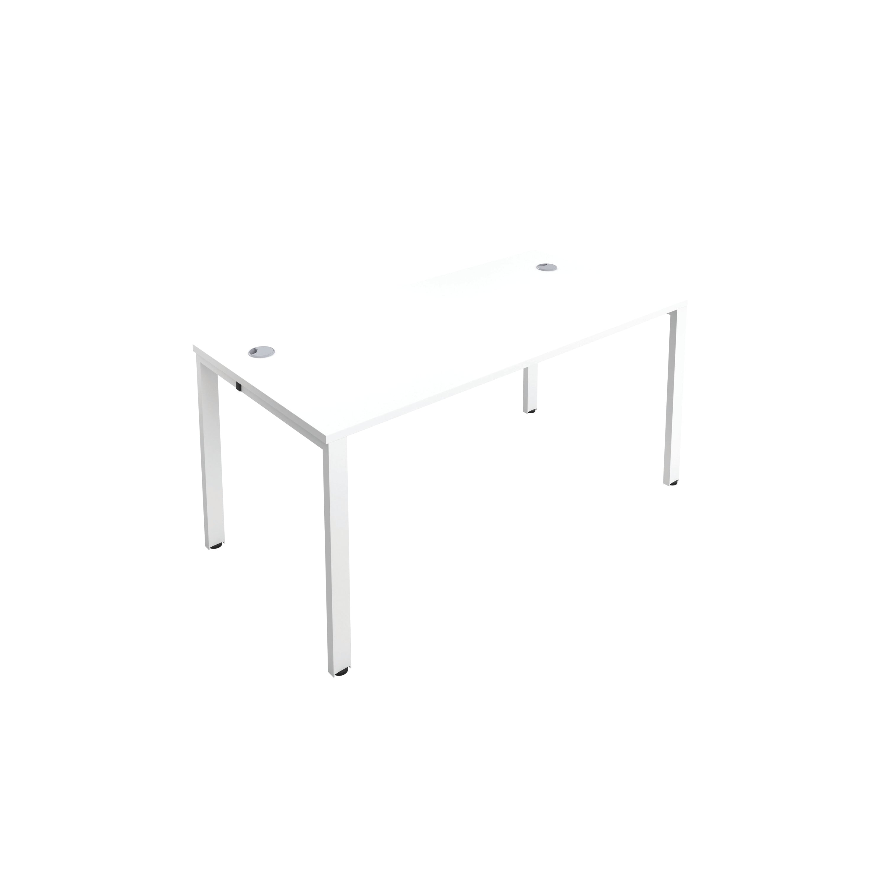 Jemini 1 Person Bench Desk 1200x800x730mm White/white Kf808510