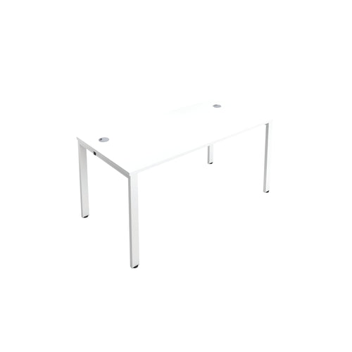 Jemini 1 Person Bench Desk 1200x800x730mm White/white Kf808510