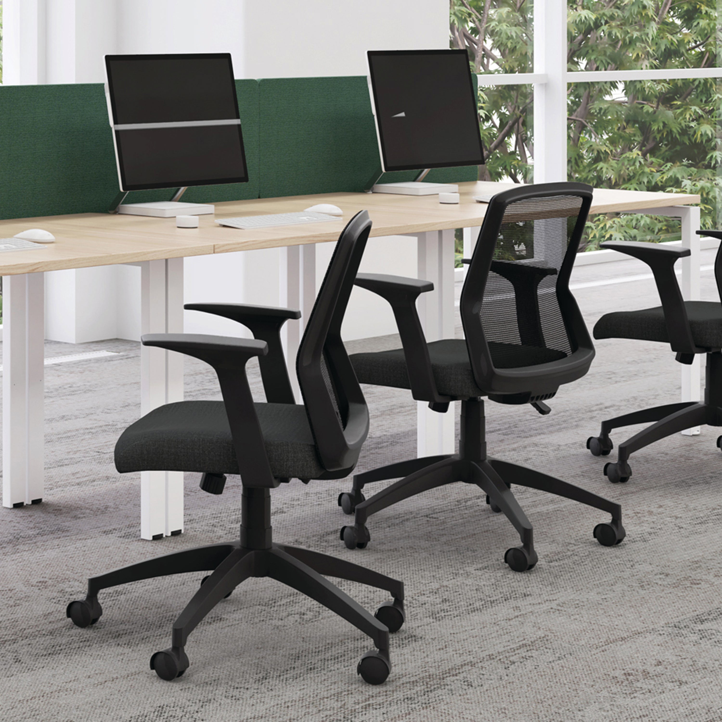 Jemini 1 Person Bench Desk 1200x800x730mm White/white Kf808510