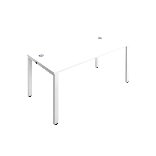 Jemini 1 Person Bench Desk 1600x800x730mm White/white Kf809234