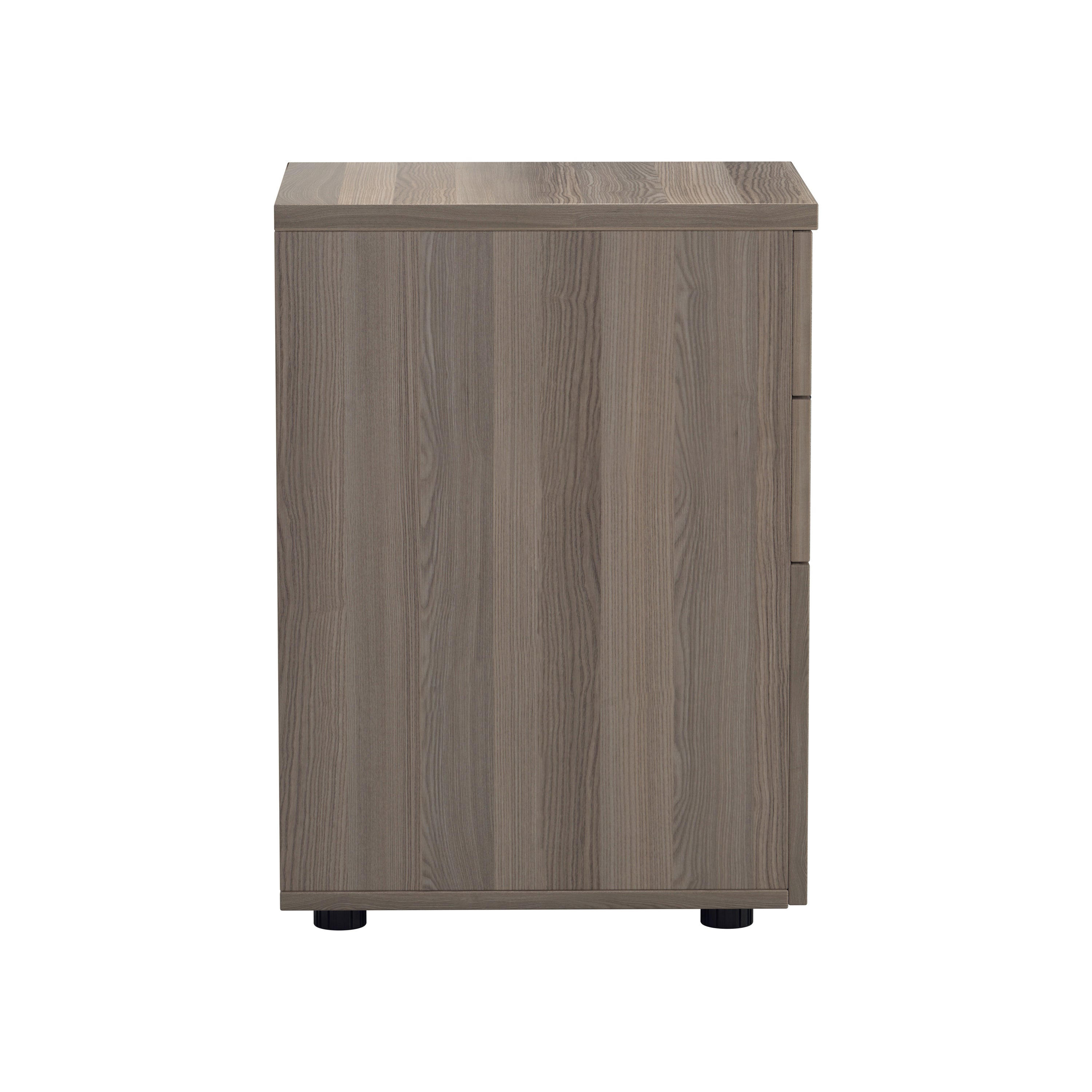 Jemini 3 Drawer Under Desk Pedestal 404x500x690mm Grey Oak Kf81081