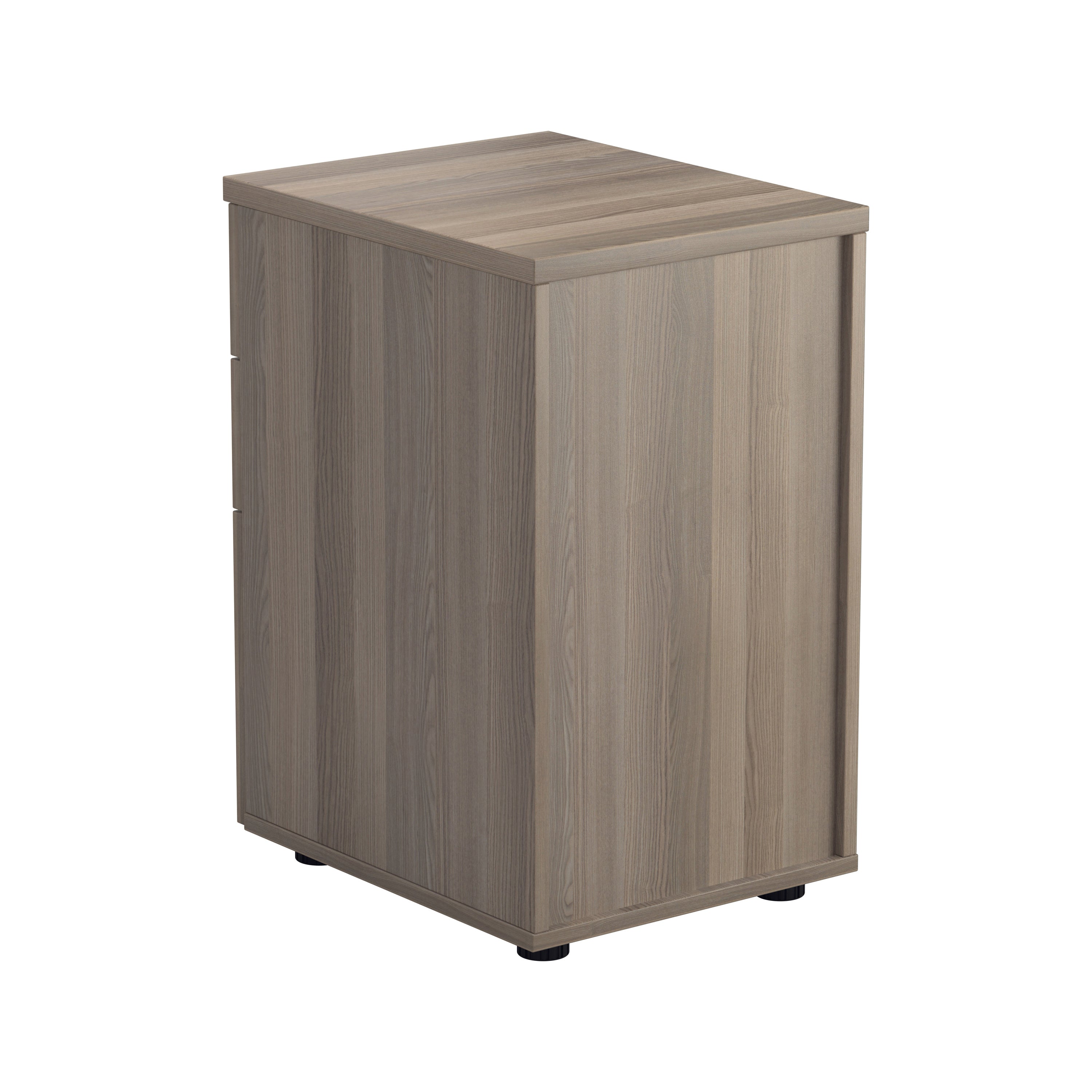 Jemini 3 Drawer Under Desk Pedestal 404x500x690mm Grey Oak Kf81081