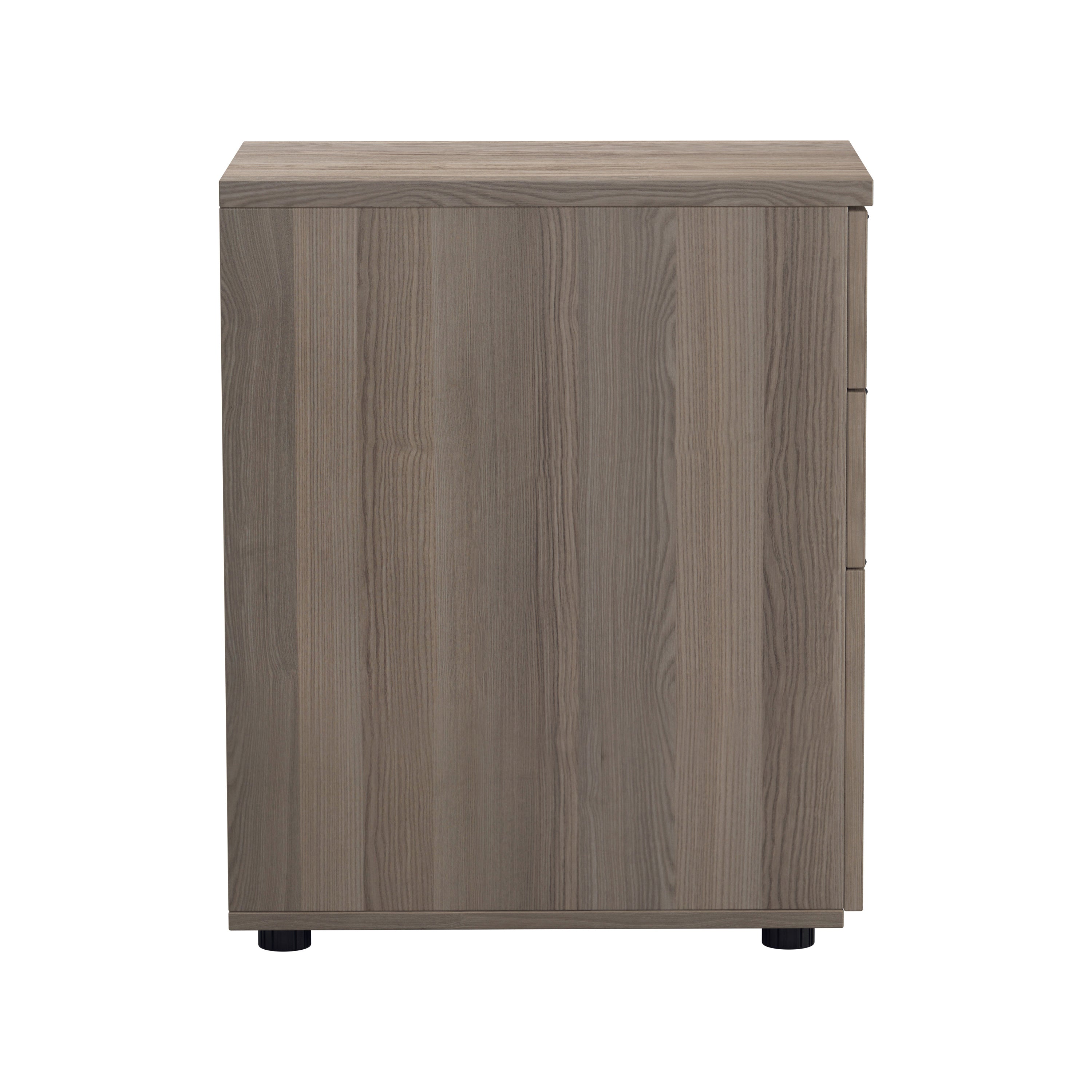 Jemini Essentials 3 Drawer Desk High Pedestal 404x600x730mm Grey Oak Kf81088