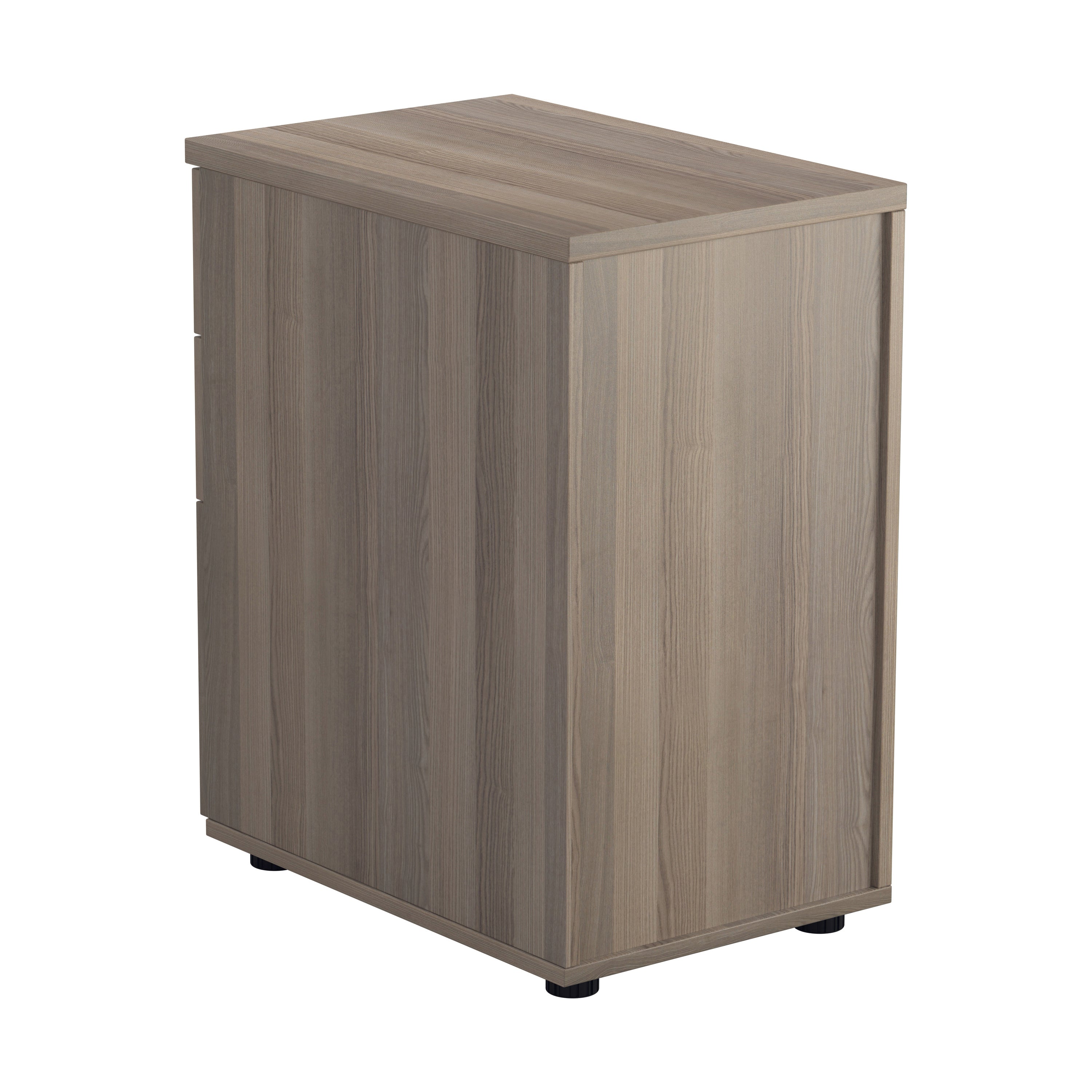 Jemini Essentials 3 Drawer Desk High Pedestal 404x600x730mm Grey Oak Kf81088