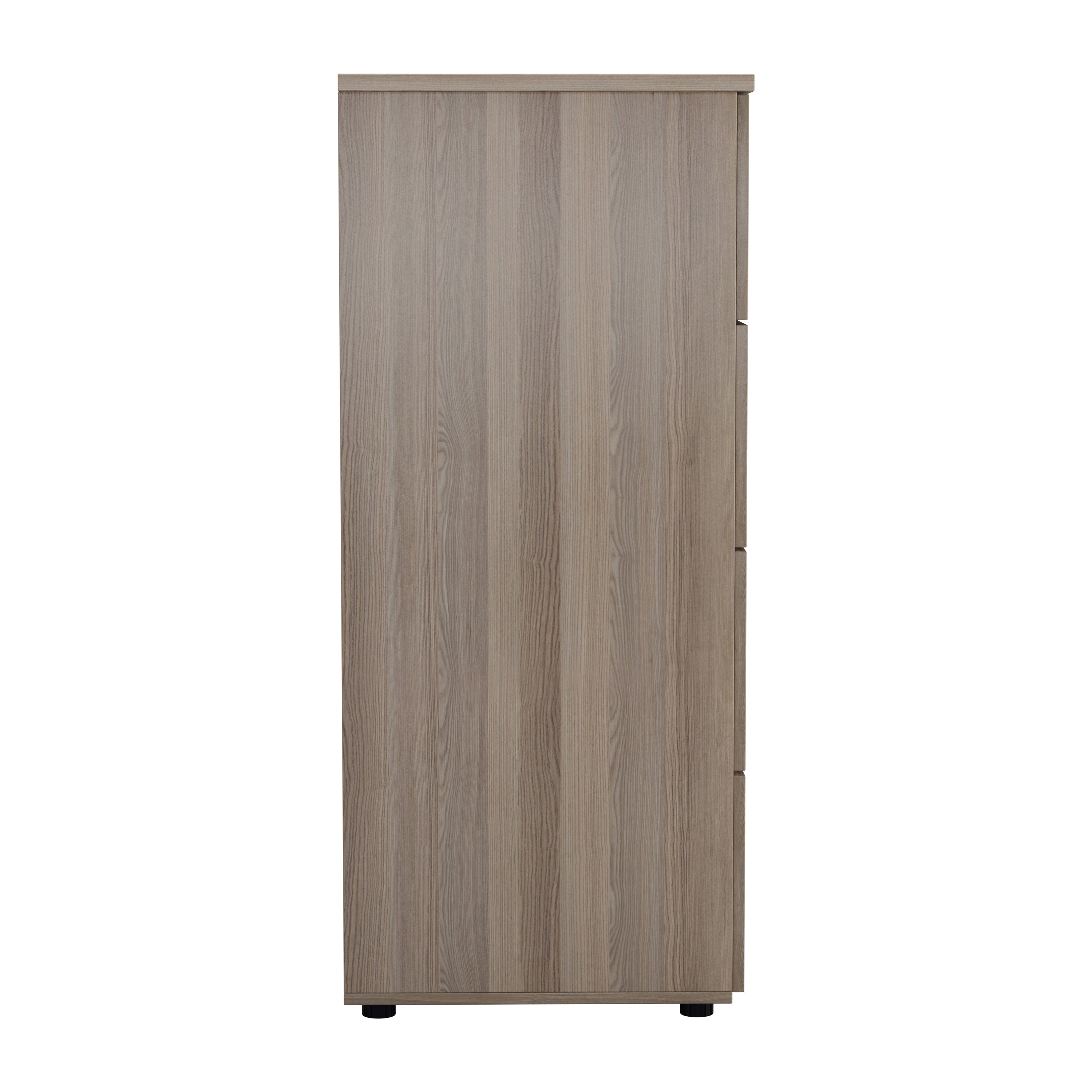 Jemini Essentials 4 Drawer Filing Cabinet 464x600x1365mm Grey Oak Kf81091