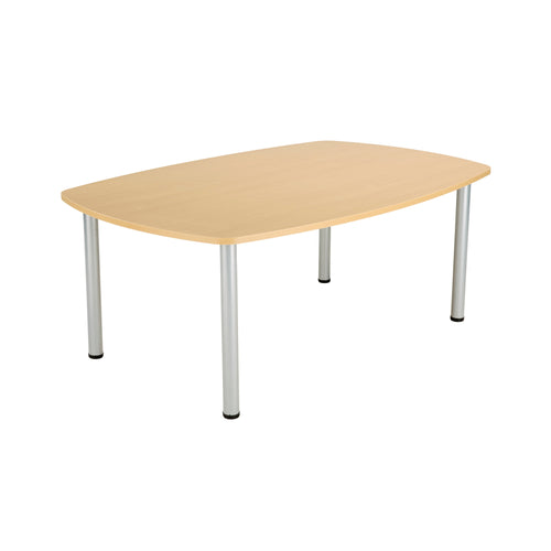 Jemini Boardroom Table 1800x1200x730mm Nova Oak/silver Kf816517