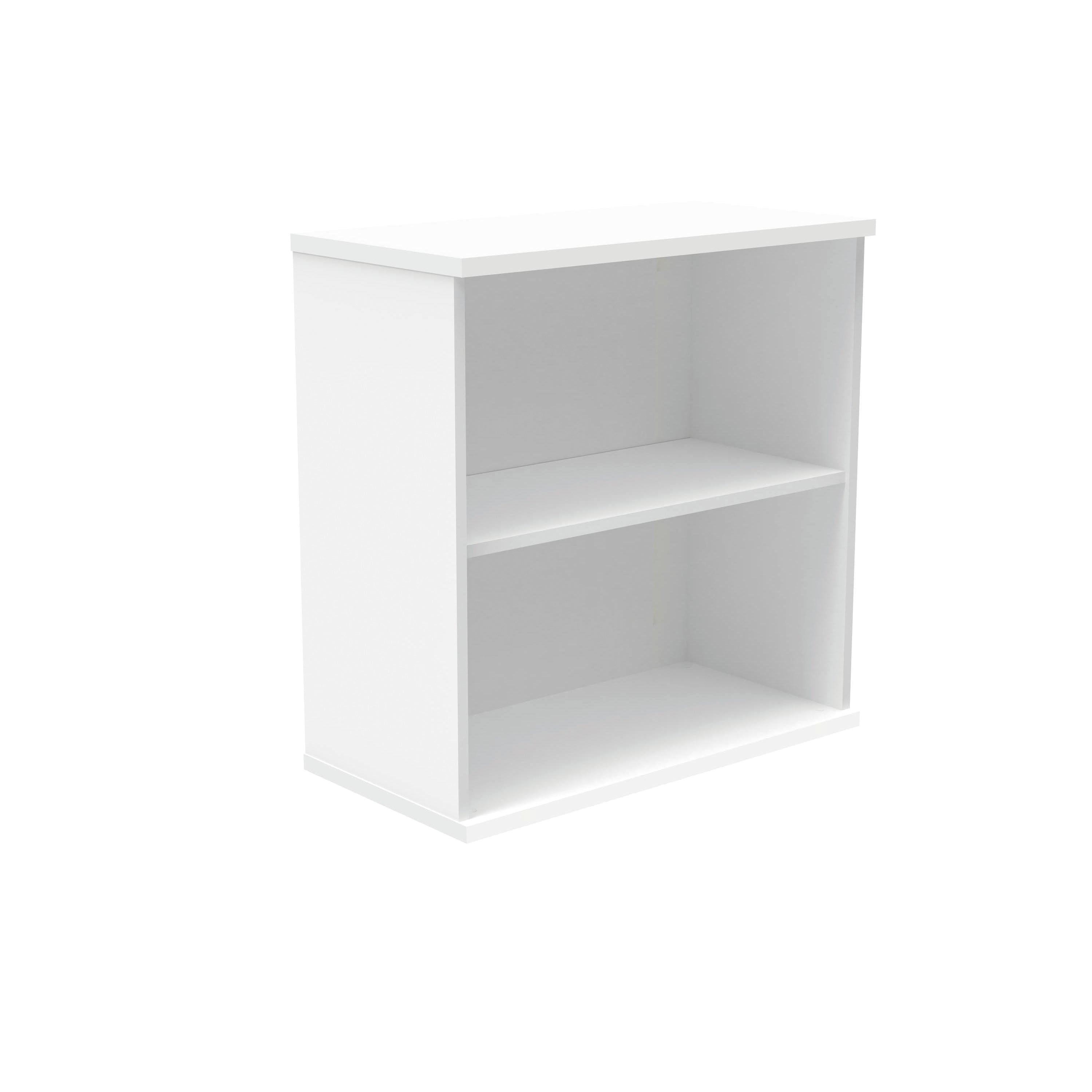 Polaris Bookcase 1 Shelf 800x400x816mm Arctic White KF821096