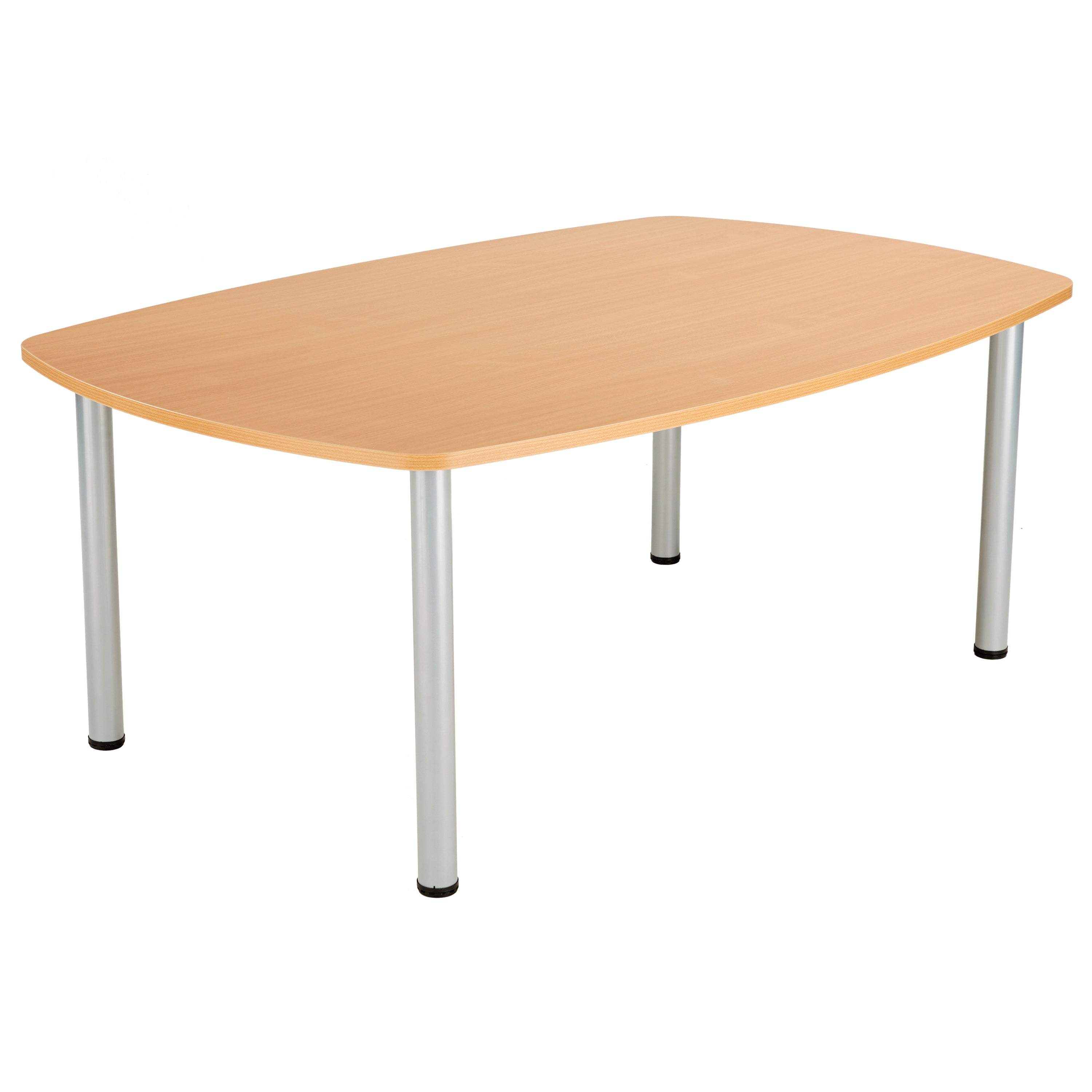 Jemini Boardroom Table Pole Leg 1800x1200x730mm Beech Kf821823