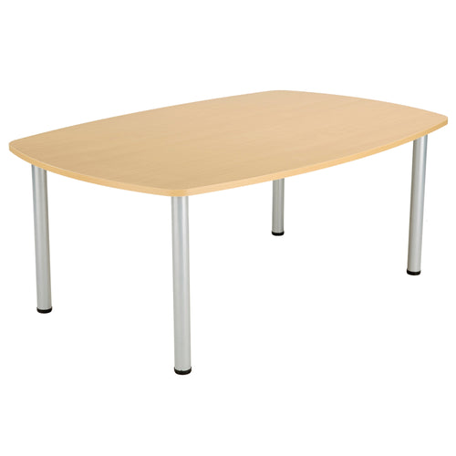 Jemini Boardroom Table Pole Leg 1800x1200x730mm Nova Oak Kf821847