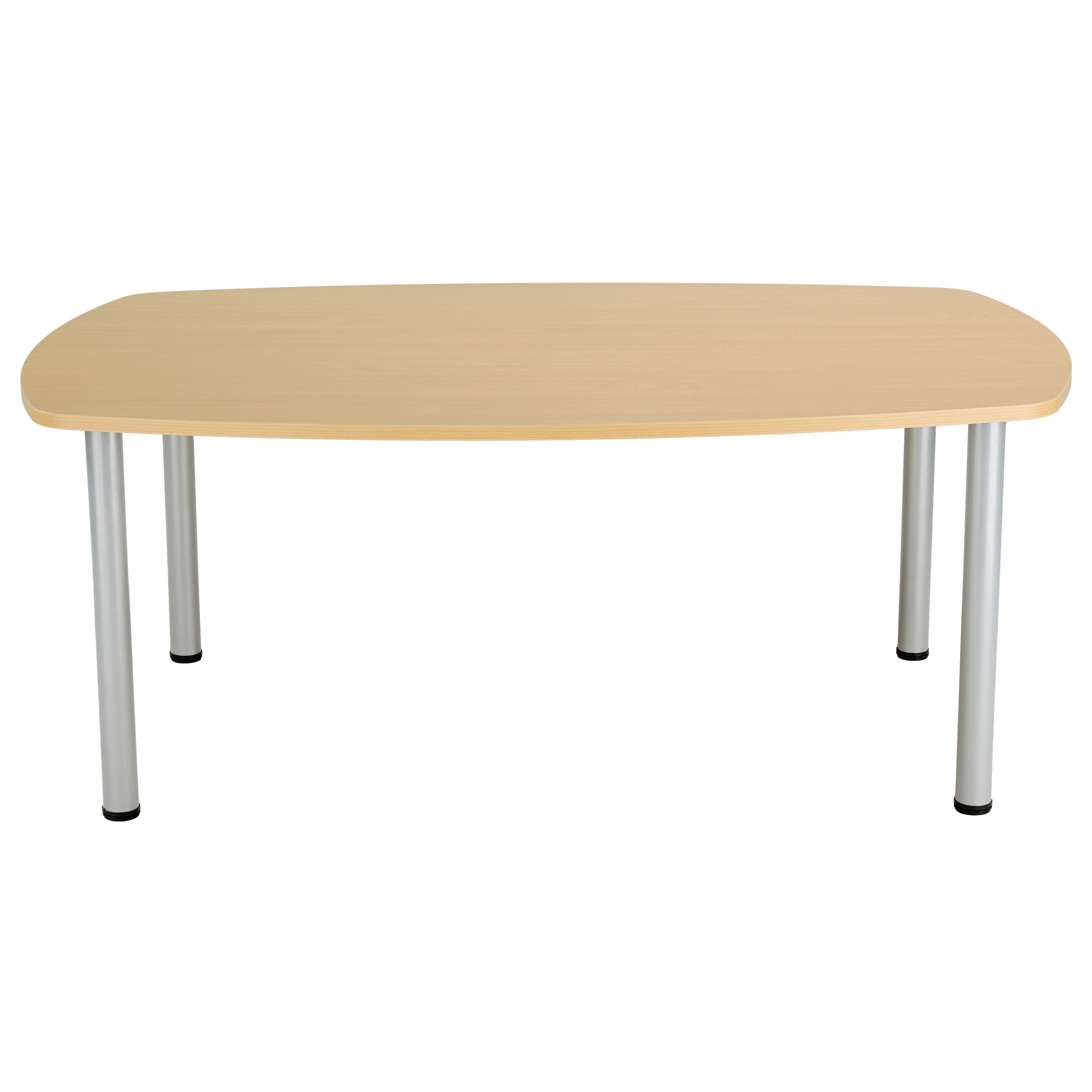 Jemini Boardroom Table Pole Leg 1800x1200x730mm Nova Oak Kf821847