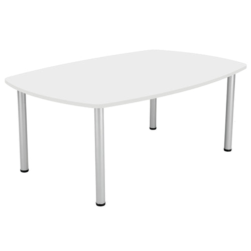 Jemini Boardroom Table Pole Leg 1800x1200x730mm White Kf821922