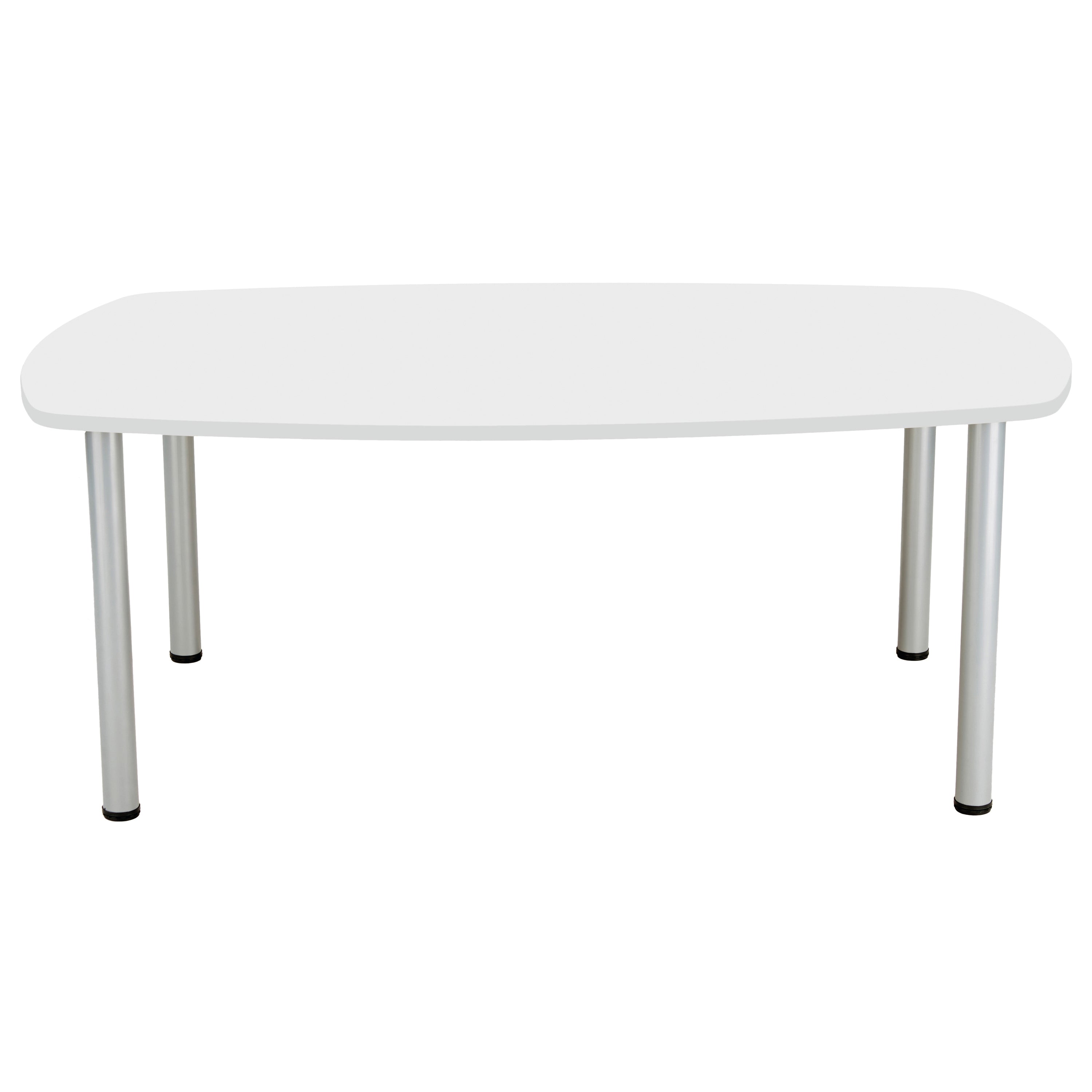 Jemini Boardroom Table Pole Leg 1800x1200x730mm White Kf821922