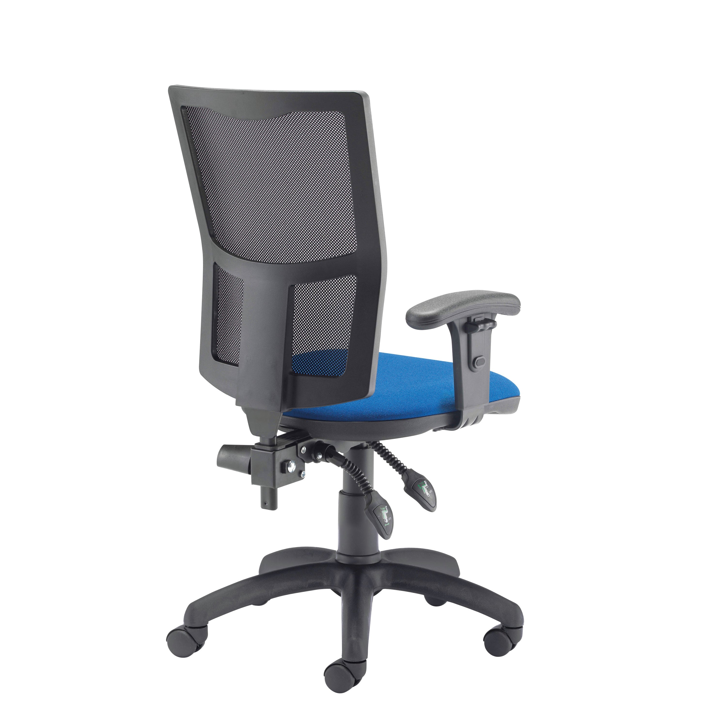 Jemini Medway High Mesh Back Operator Chair Adjustable Arms Royal Blue Kf821939