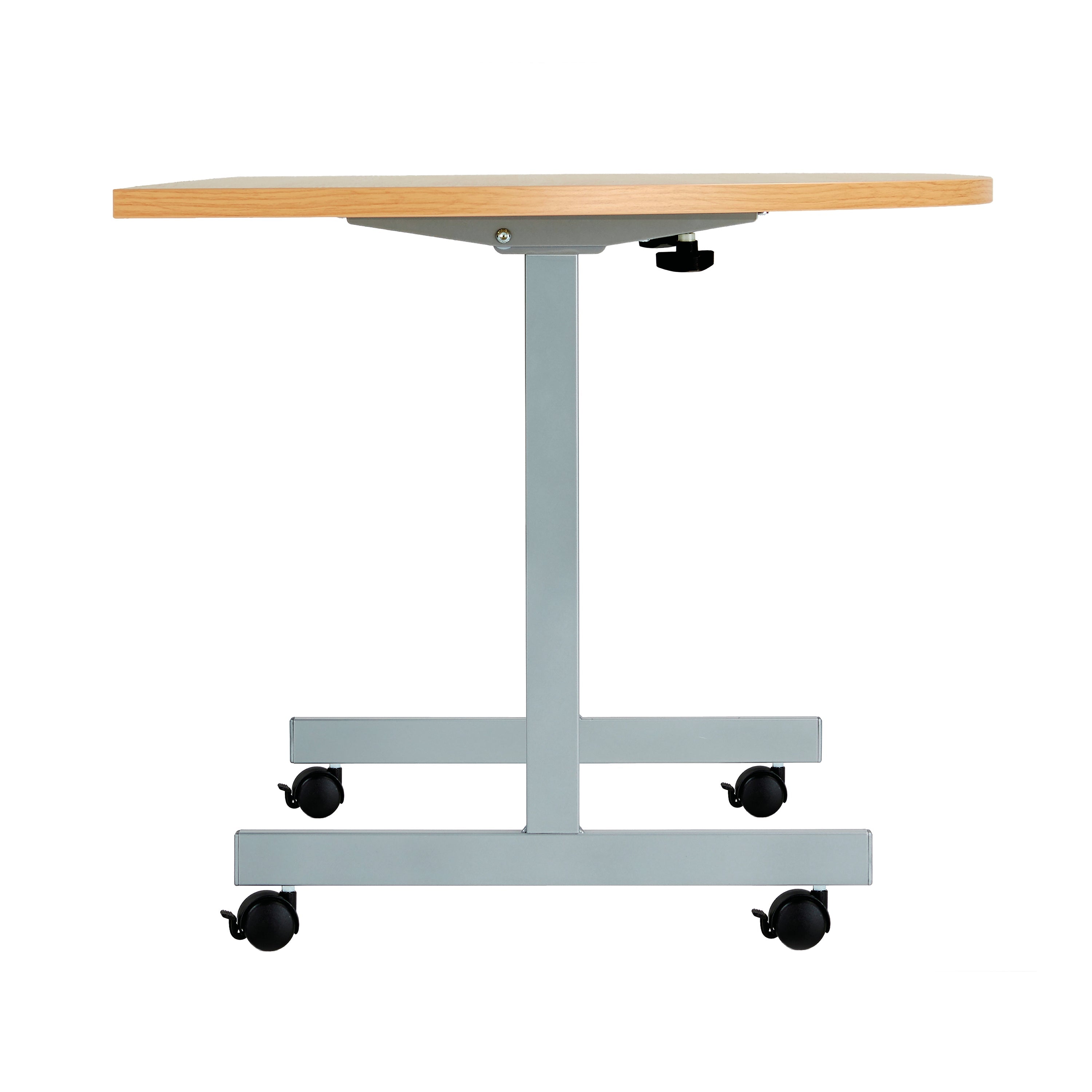 Jemini D-end Tilt Table 1400x800x720mm Beech/Silver – (Pack of 1)