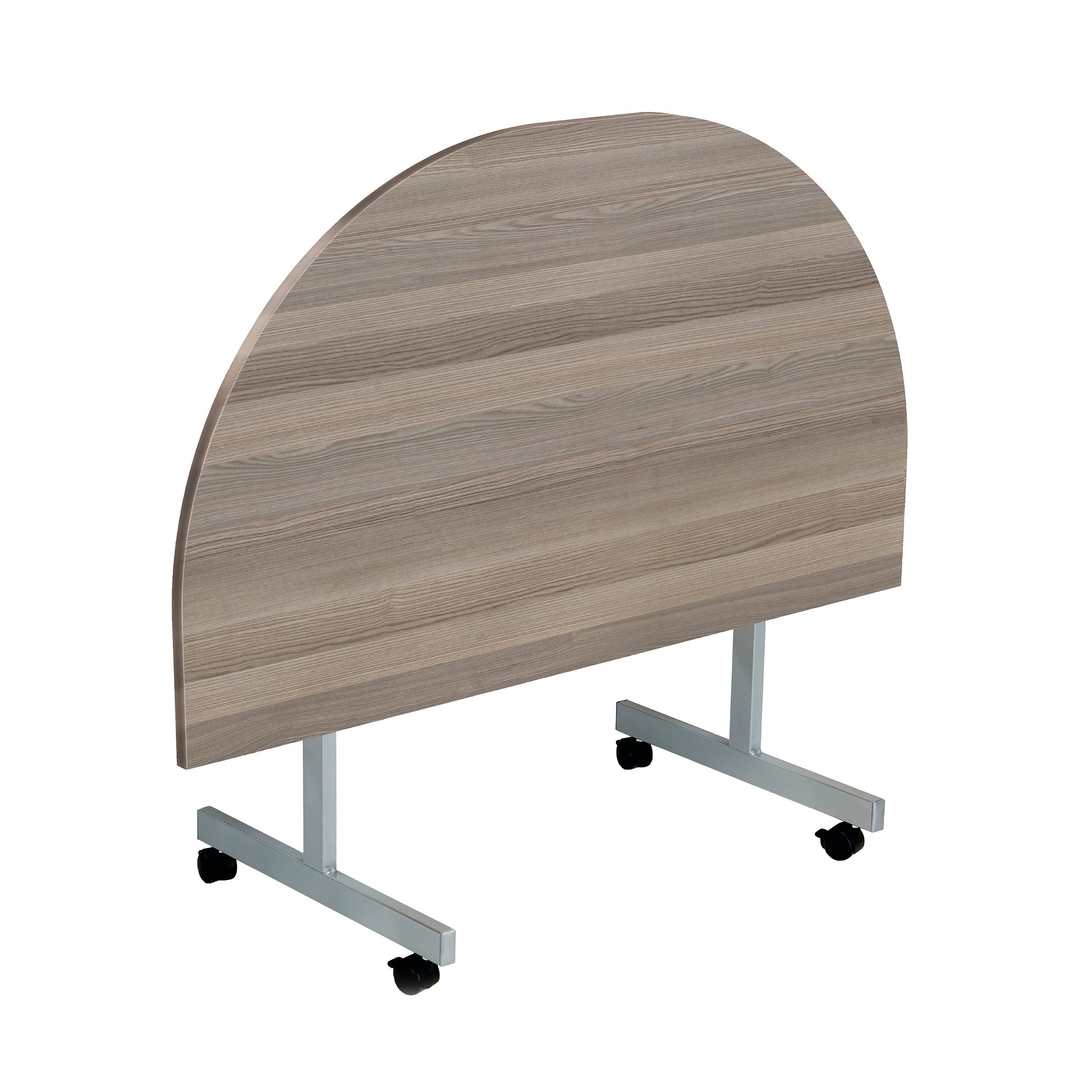 Jemini D-end Tilt Table 1400x700x720mm Dark Walnut/Silver – (Pack of 1)
