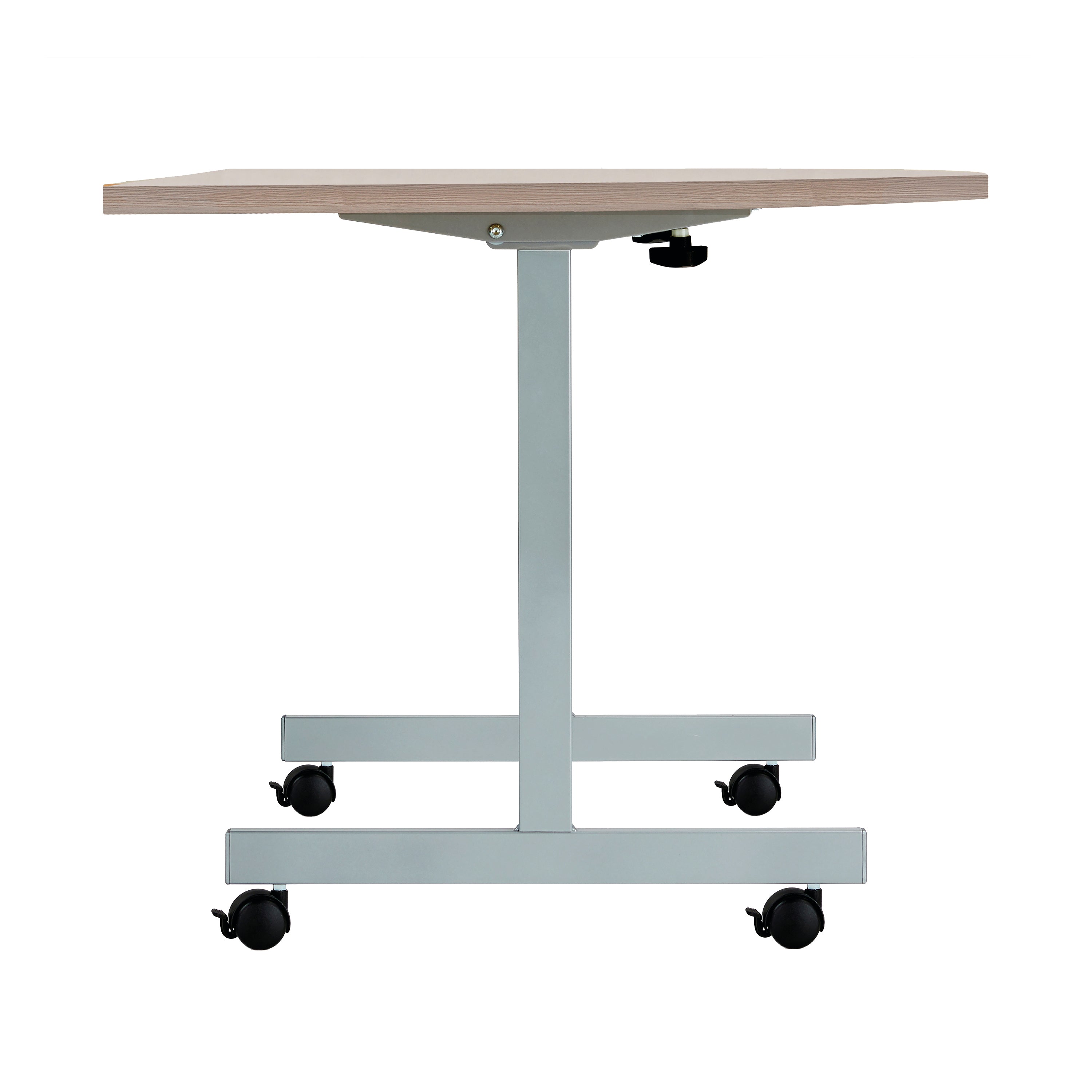 Jemini D-end Tilt Table 1400x700x720mm Dark Walnut/Silver – (Pack of 1)