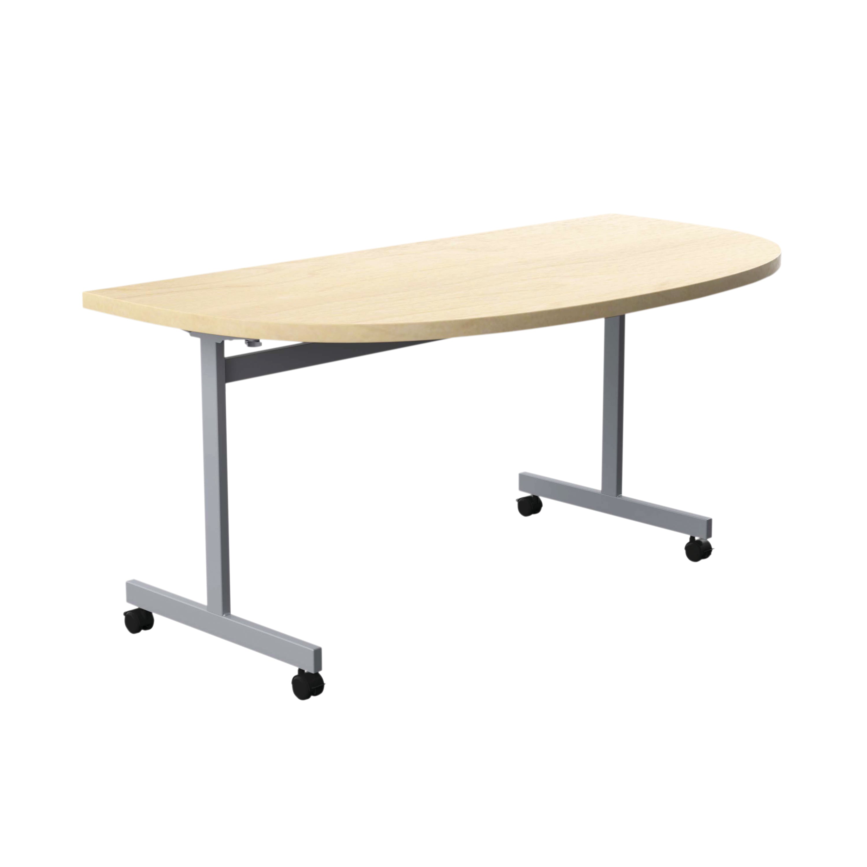 Jemini D-end Tilt Table 1400x700x720mm Maple/Silver – (Pack of 1)