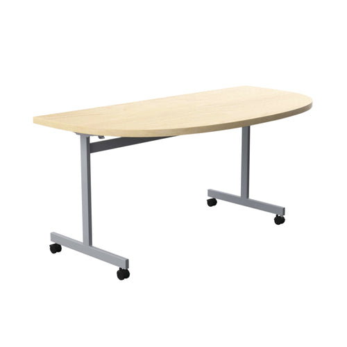 Jemini D-end Tilt Table 1400x700x720mm Maple/Silver – (Pack of 1)