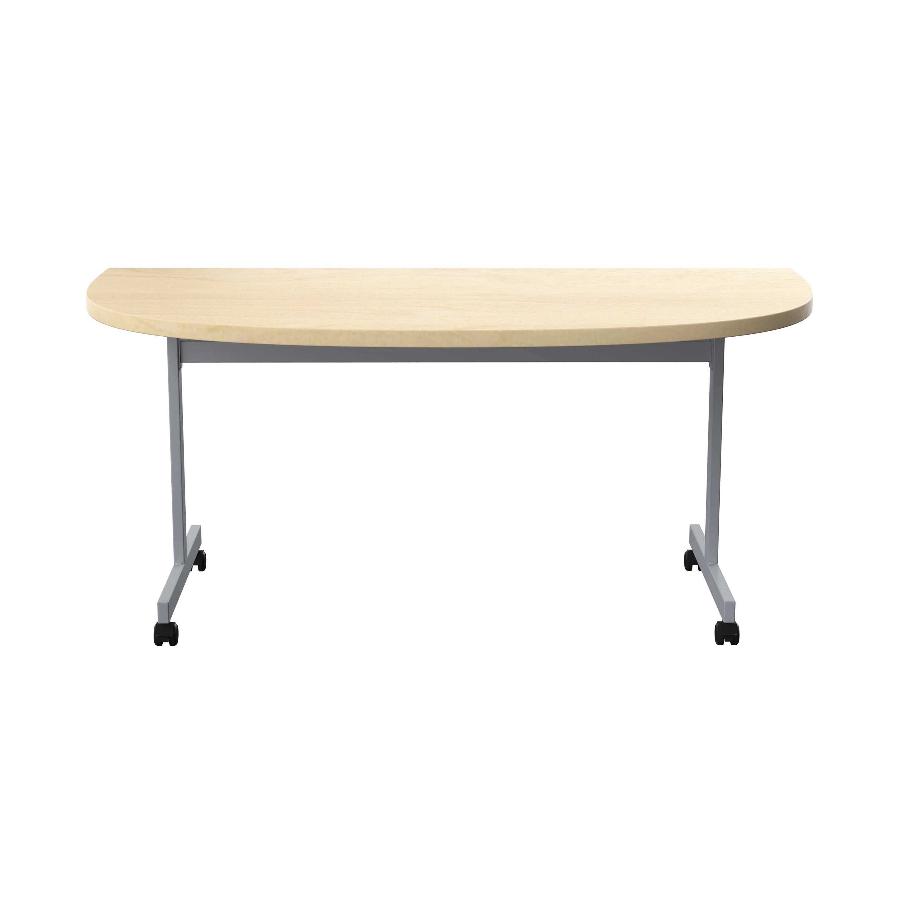 Jemini D-end Tilt Table 1400x700x720mm Maple/Silver – (Pack of 1)