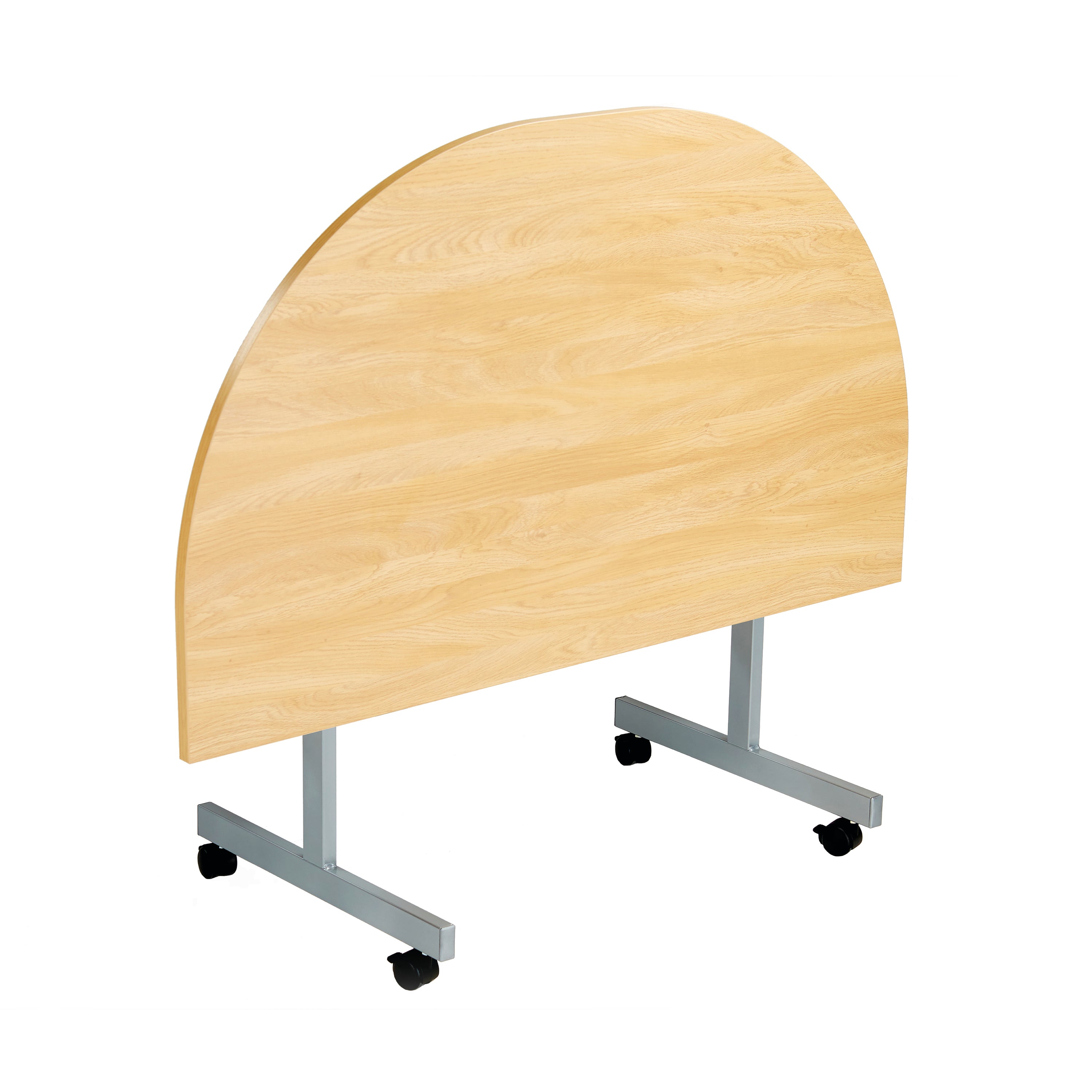 Jemini D-end Tilt Table 1400x700x720mm Nova Oak/Silver – (Pack of 1)
