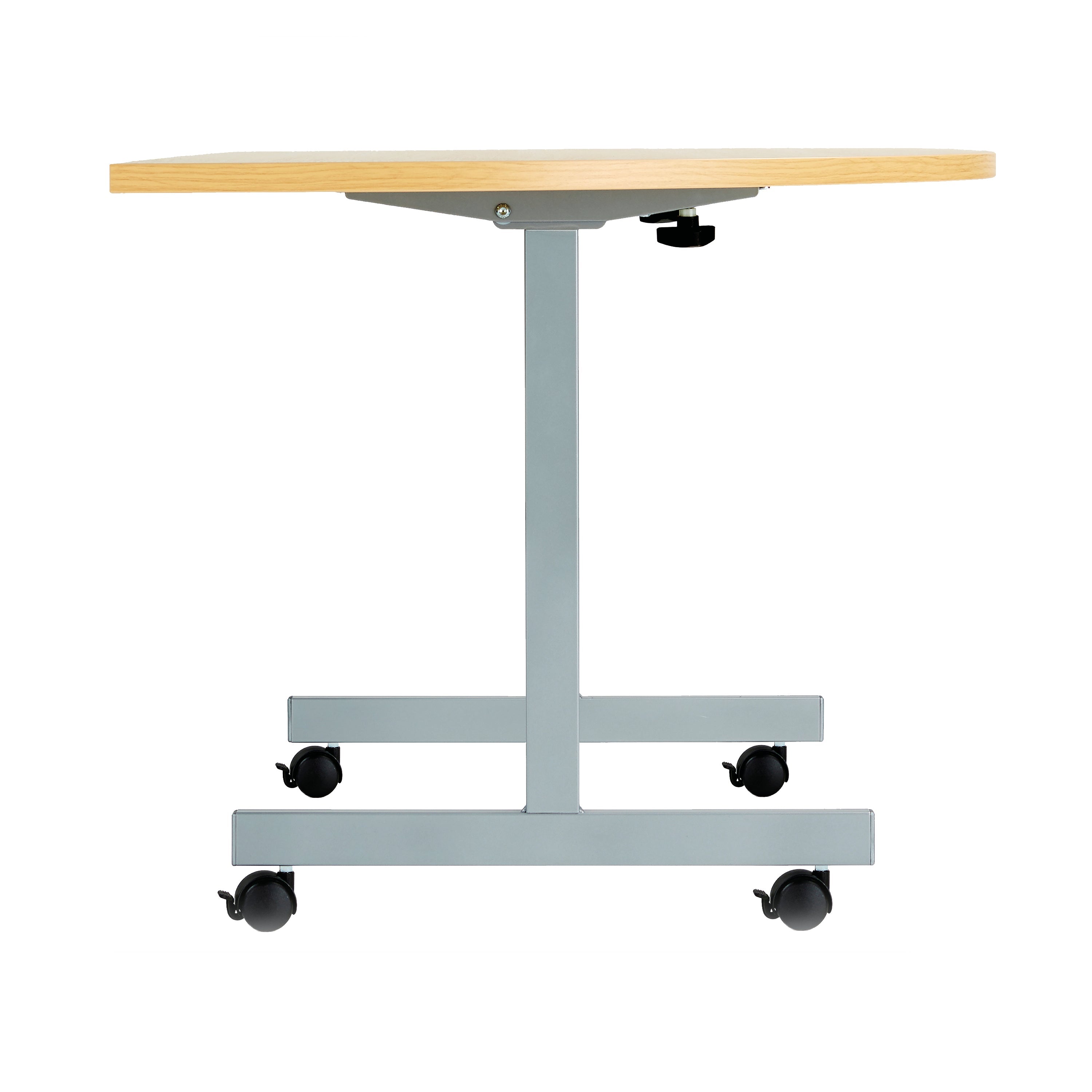 Jemini D-end Tilt Table 1400x700x720mm Nova Oak/Silver – (Pack of 1)