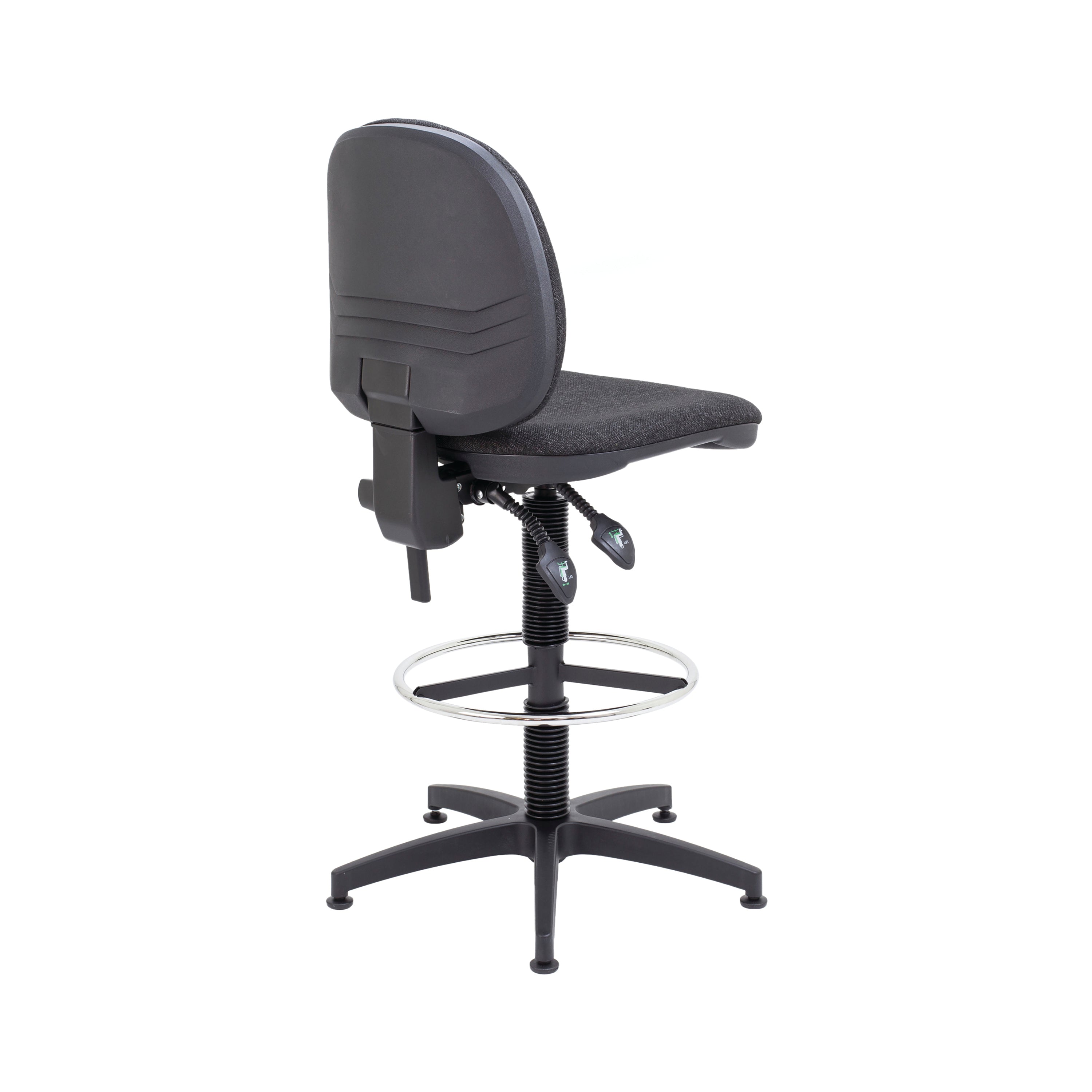 Jemini Medium Back Operator Chair Fixed D-kit Charcoal Kf822461