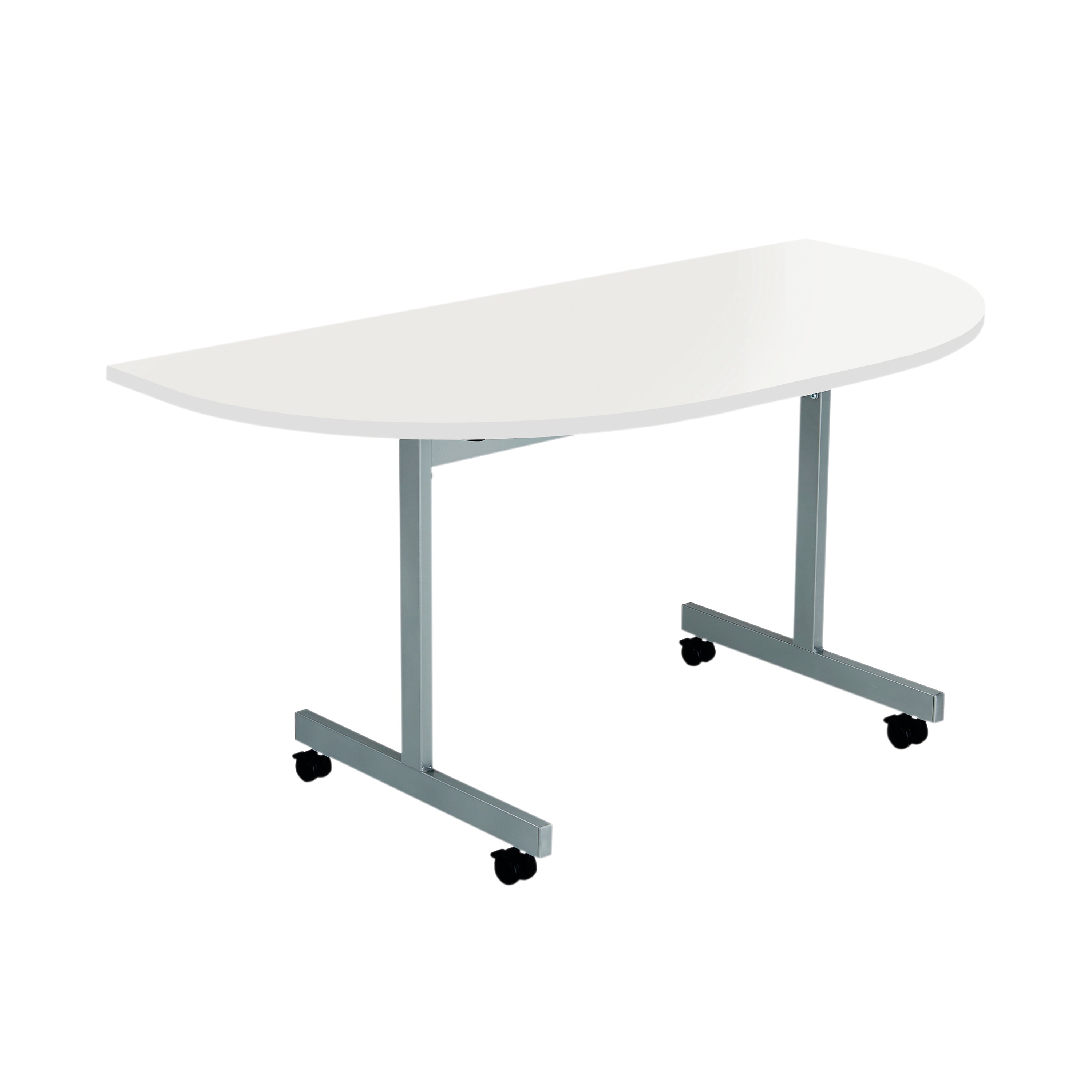 Jemini D-end Tilt Table 1400x700x720mm White/Silver – (Pack of 1)
