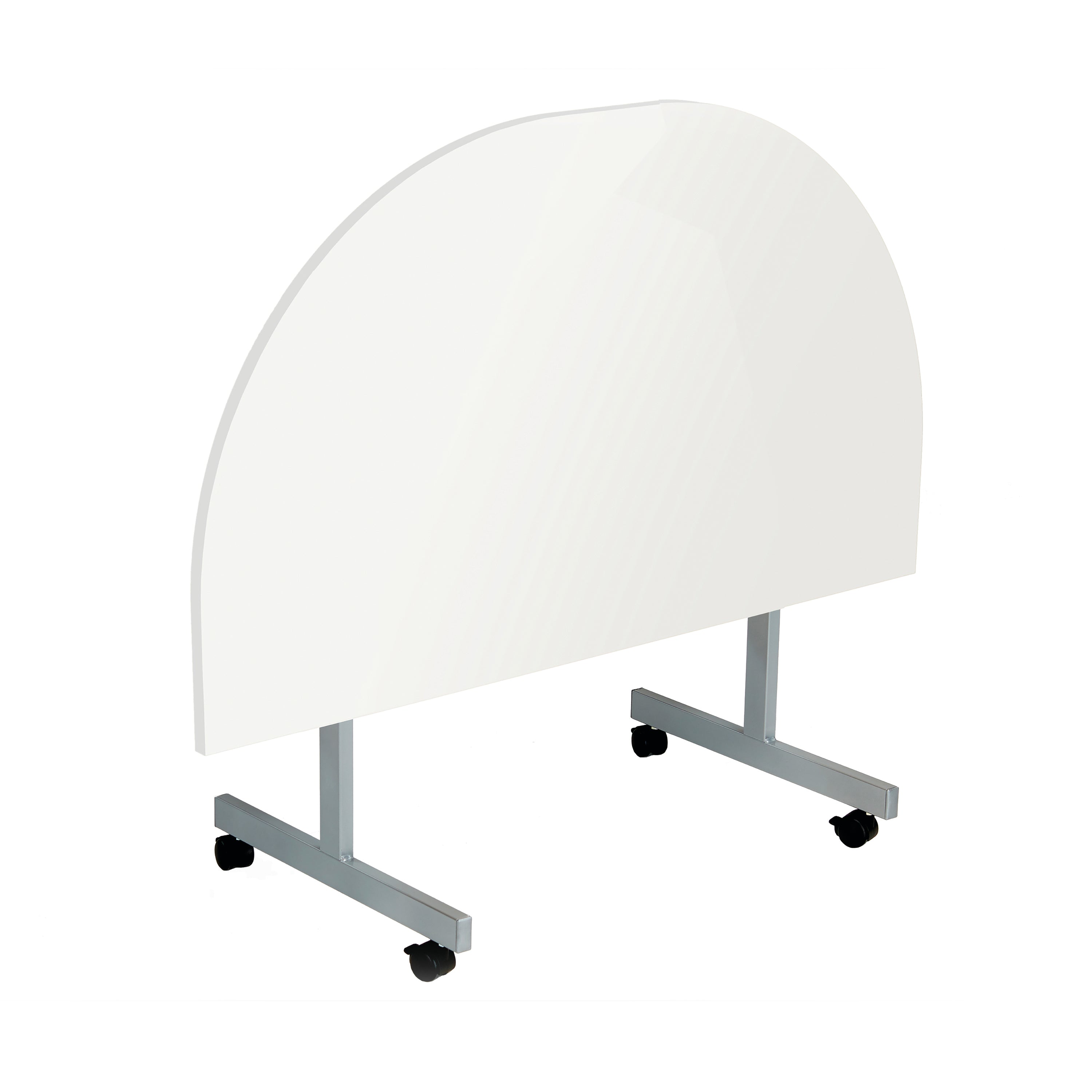 Jemini D-end Tilt Table 1400x700x720mm White/Silver – (Pack of 1)