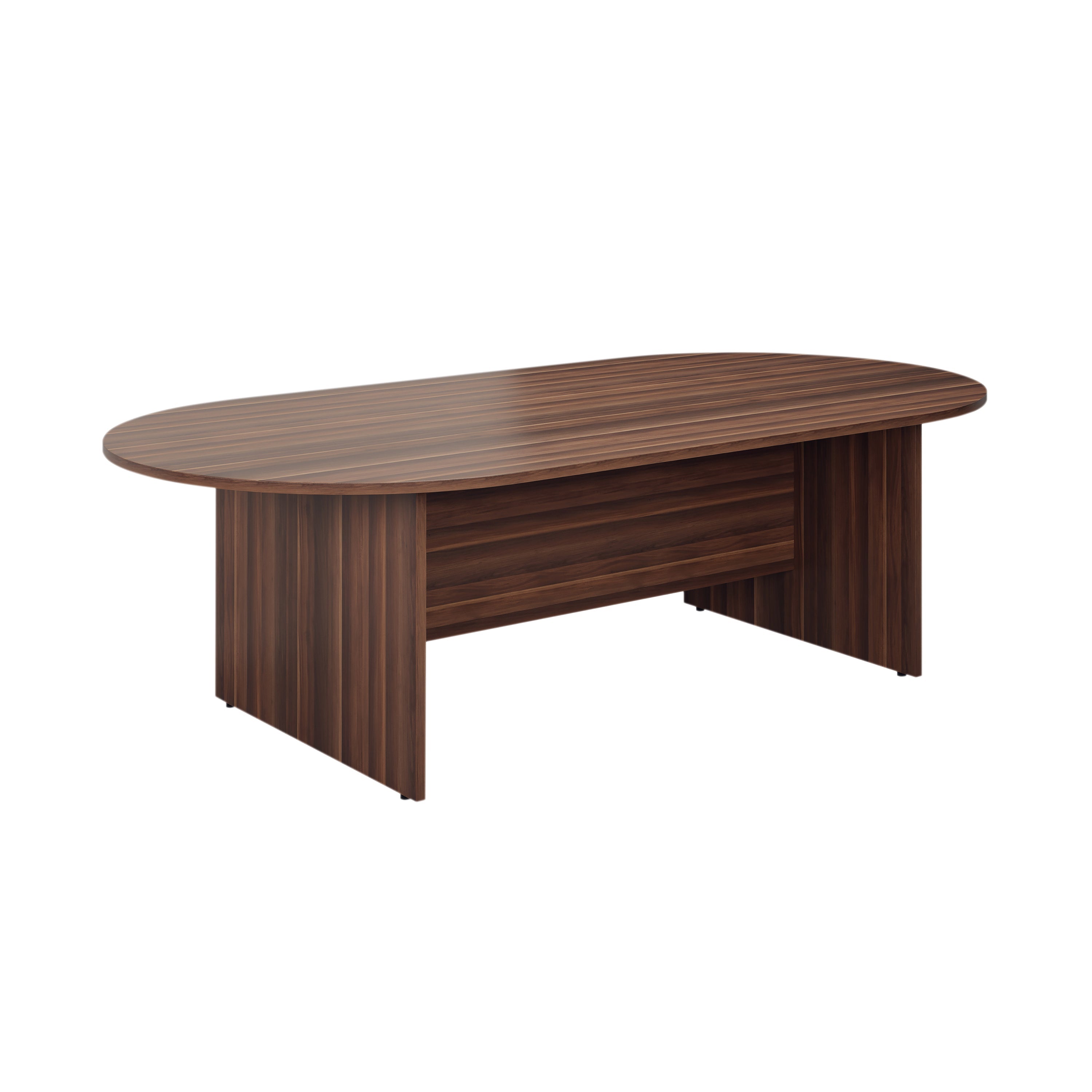 Jemini D-end Meeting Table 1800x1000x730mm Dark Walnut – (Pack of 1)