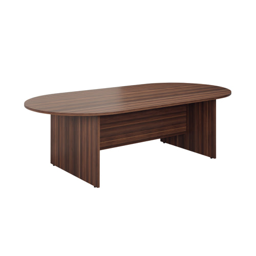 Jemini D-end Meeting Table 1800x1000x730mm Dark Walnut – (Pack of 1)