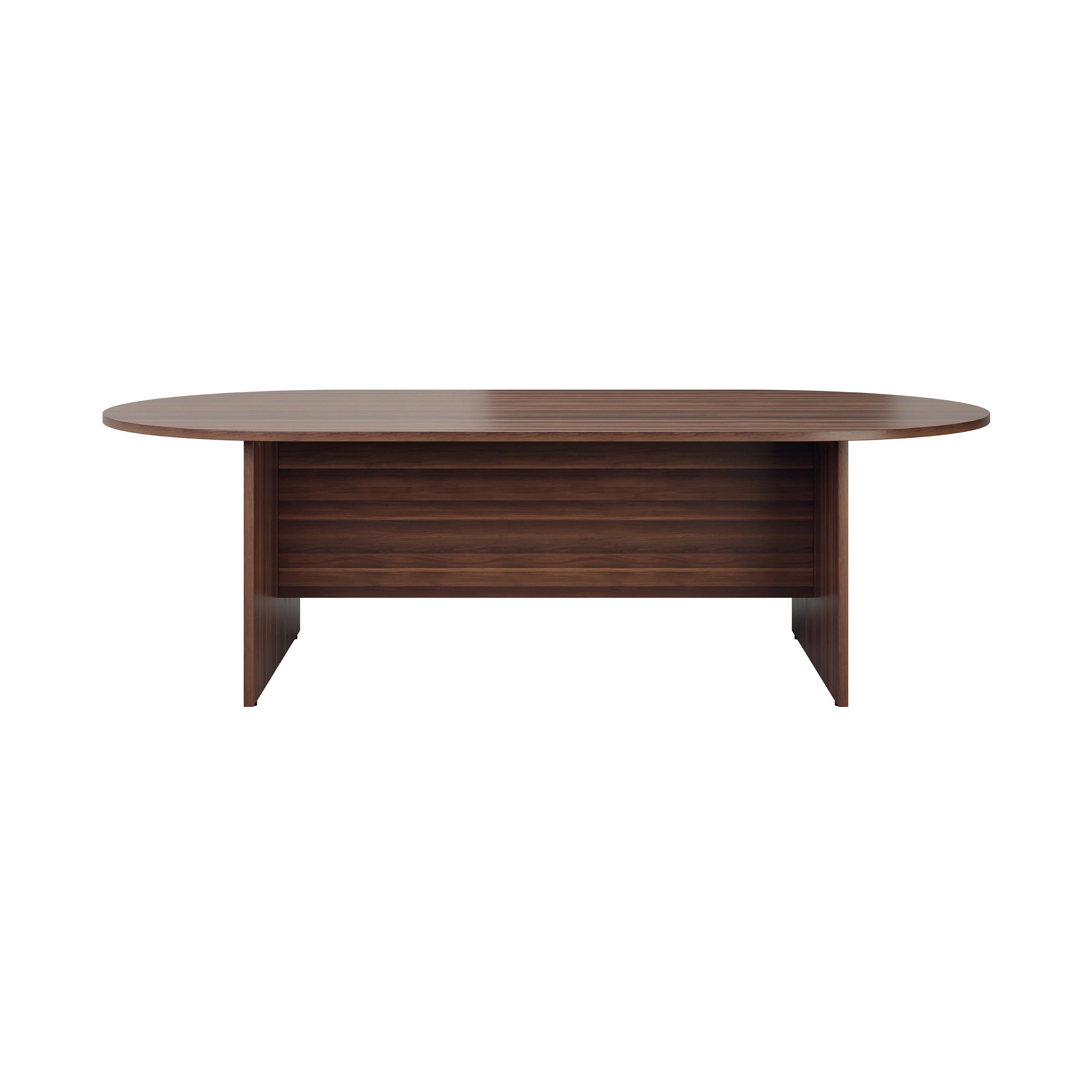 Jemini D-end Meeting Table 1800x1000x730mm Dark Walnut – (Pack of 1)