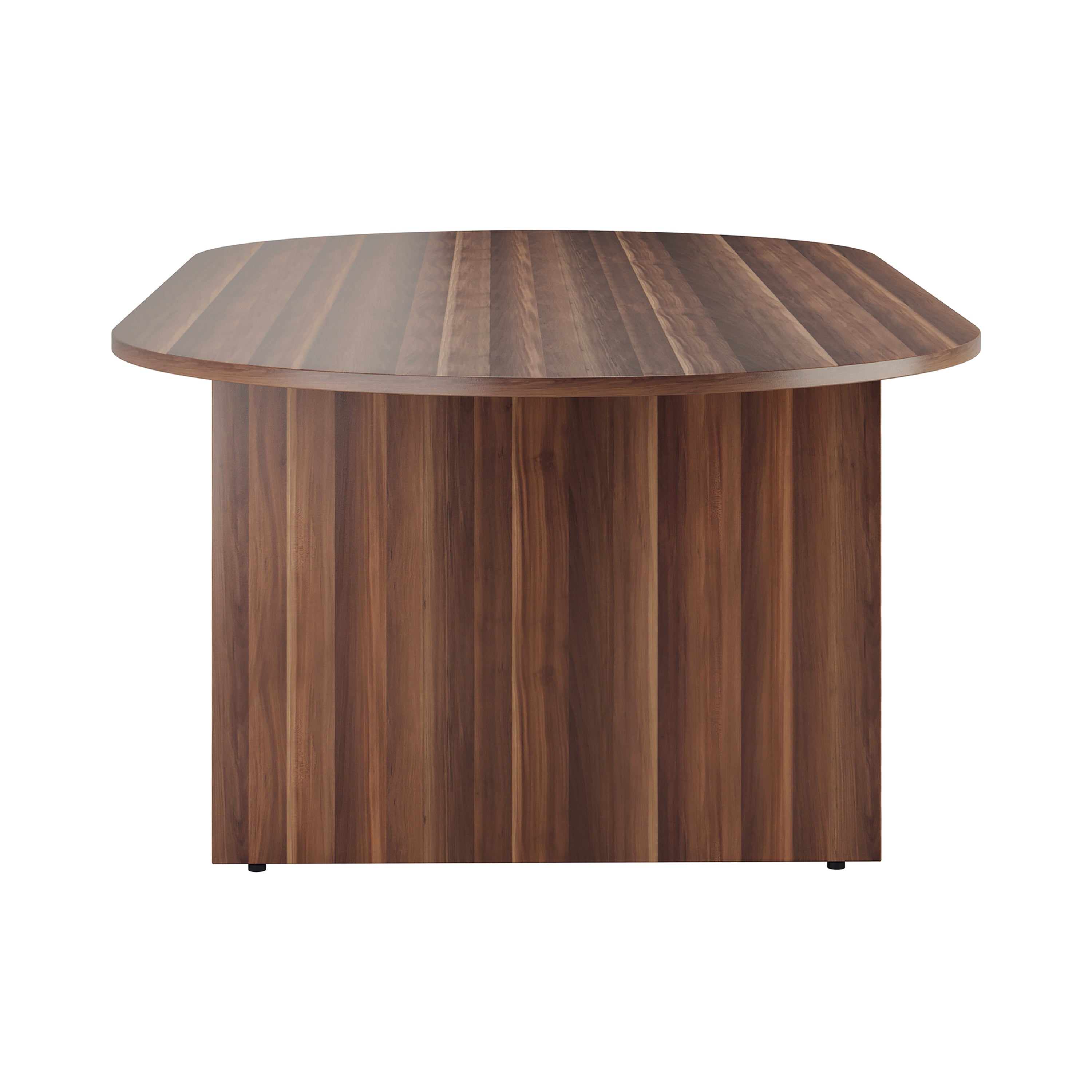 Jemini D-end Meeting Table 1800x1000x730mm Dark Walnut – (Pack of 1)