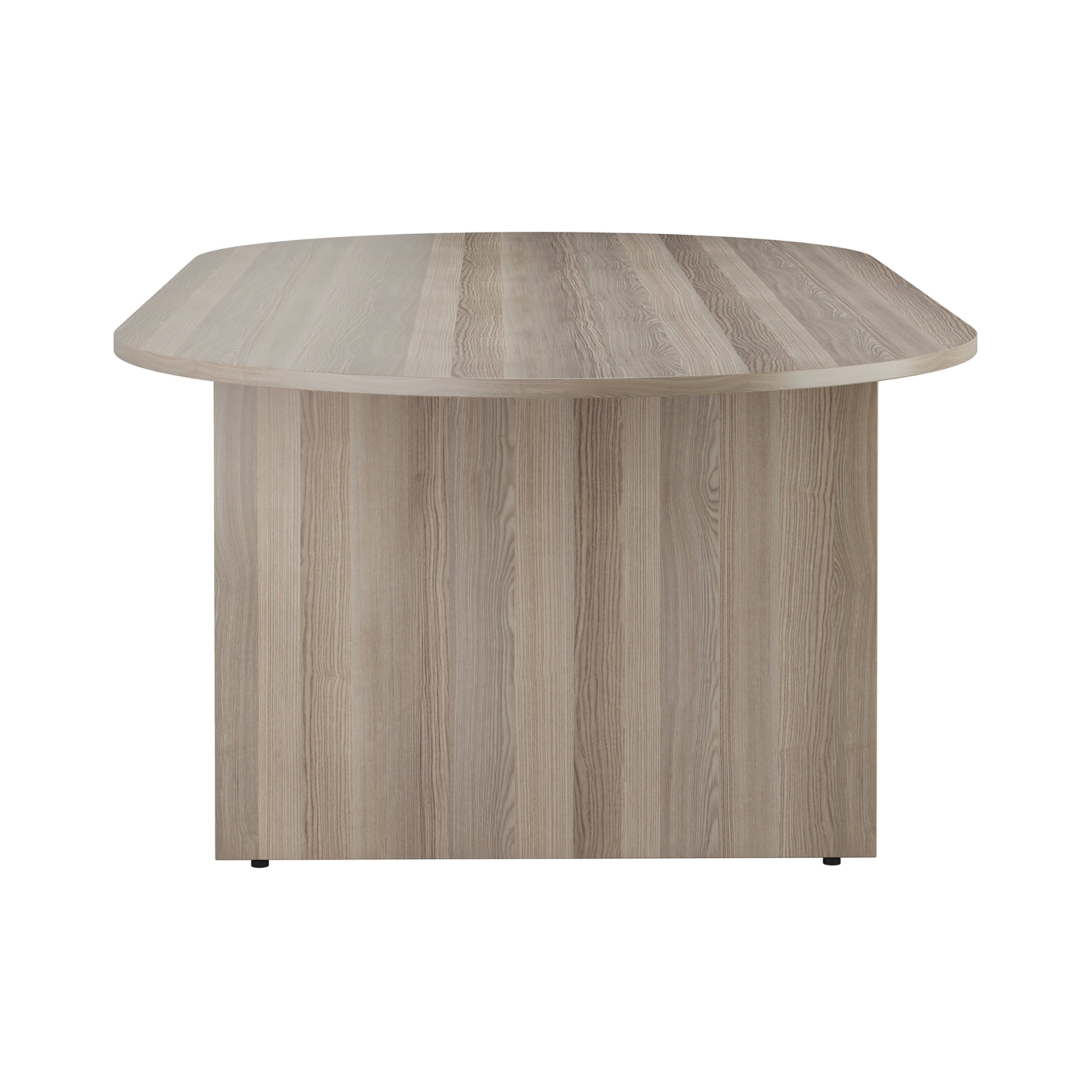 Jemini D-end Meeting Table 1800x1000x730mm Grey Oak – (Pack of 1)