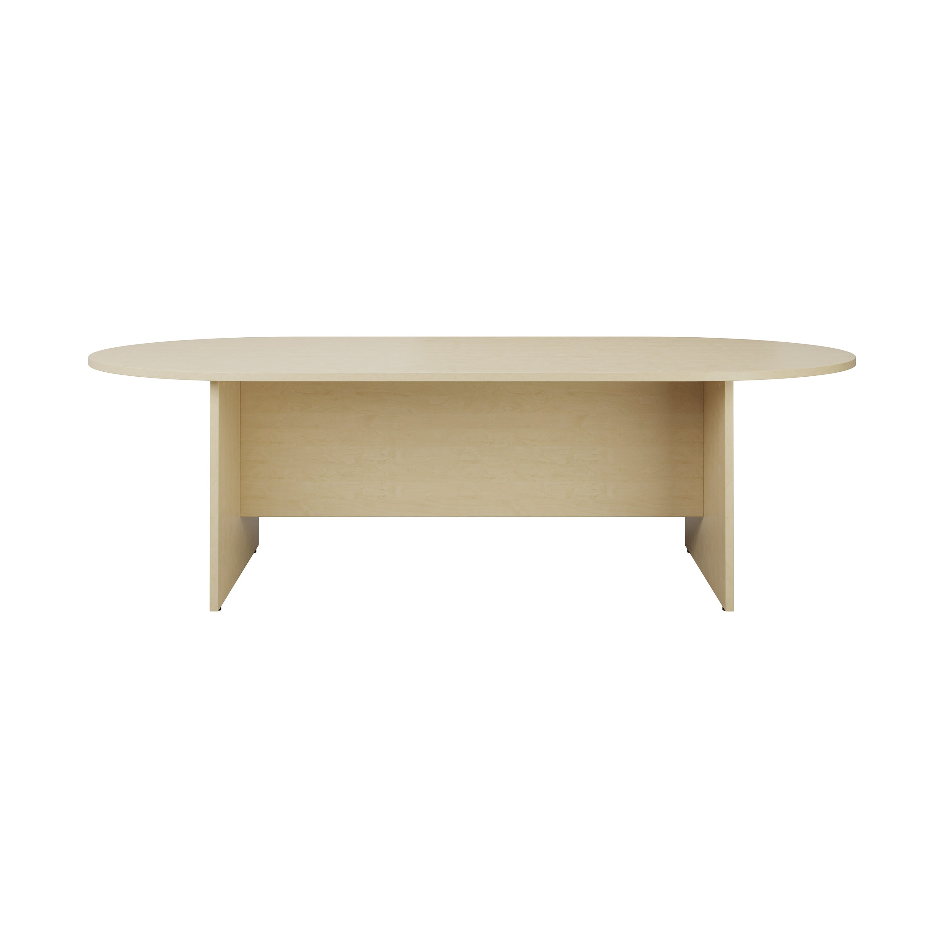 Jemini D-end Meeting Table 1800x1000x730mm Maple – (Pack of 1)