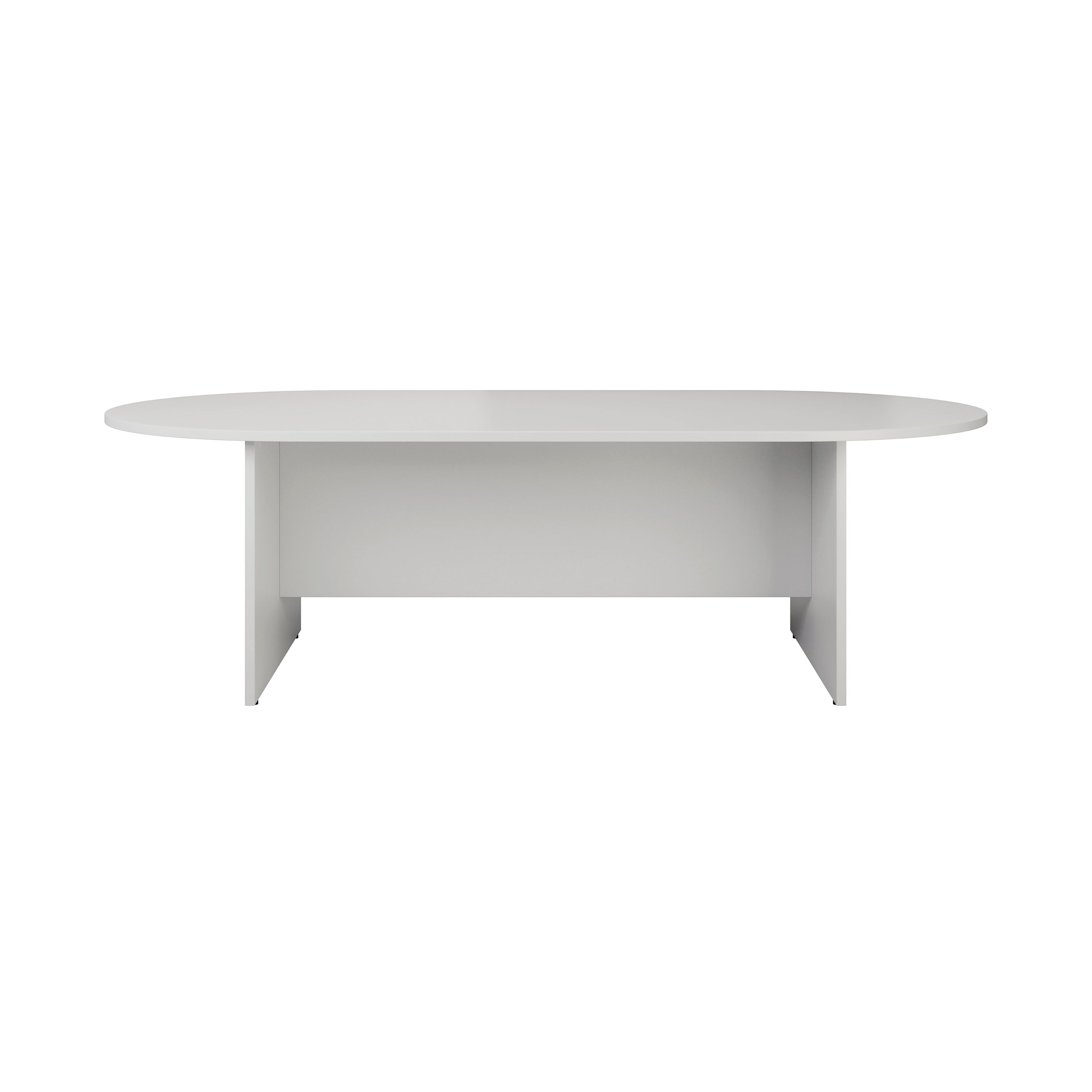 Jemini D-end Meeting Table 1800x1000x730mm White – (Pack of 1)