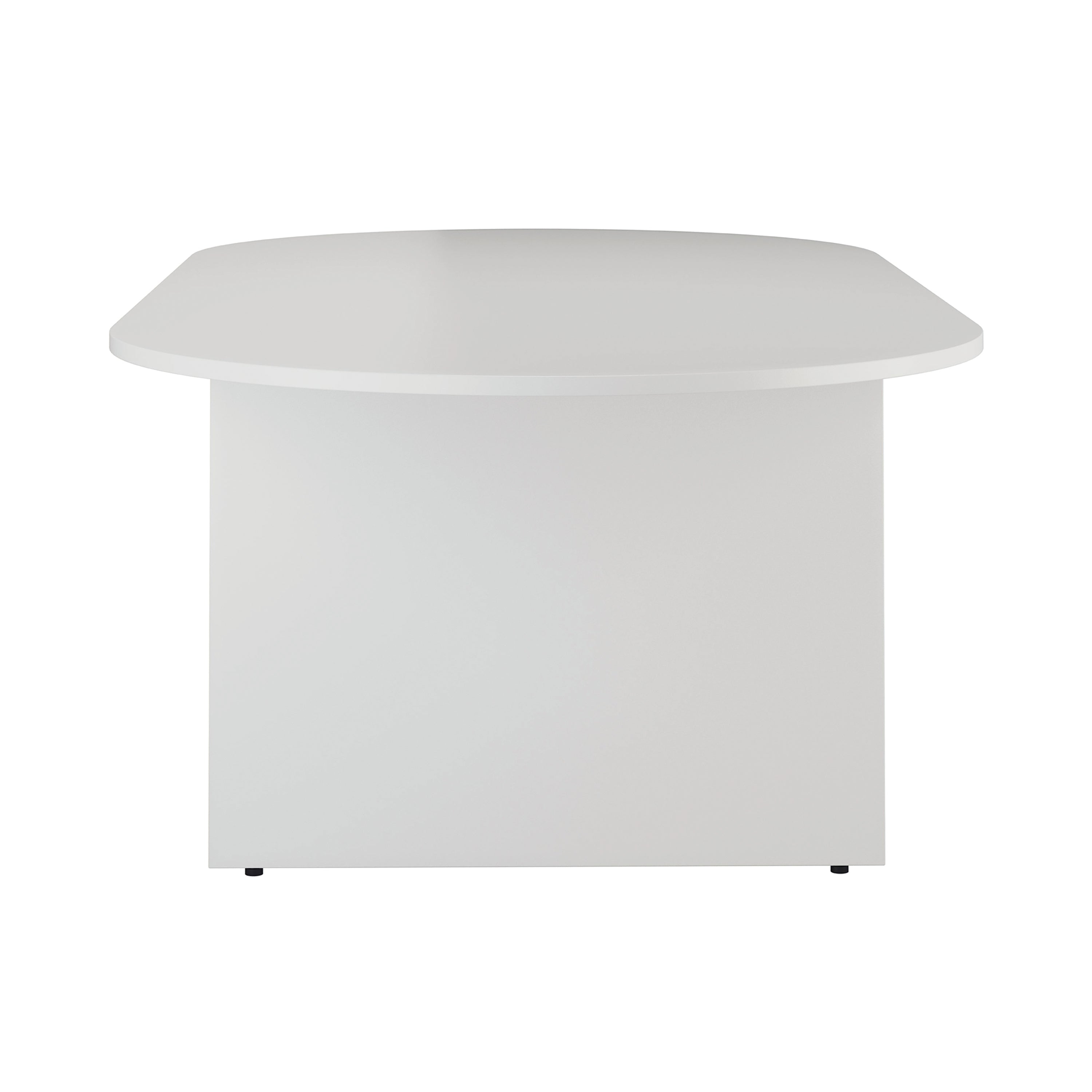 Jemini D-end Meeting Table 1800x1000x730mm White – (Pack of 1)
