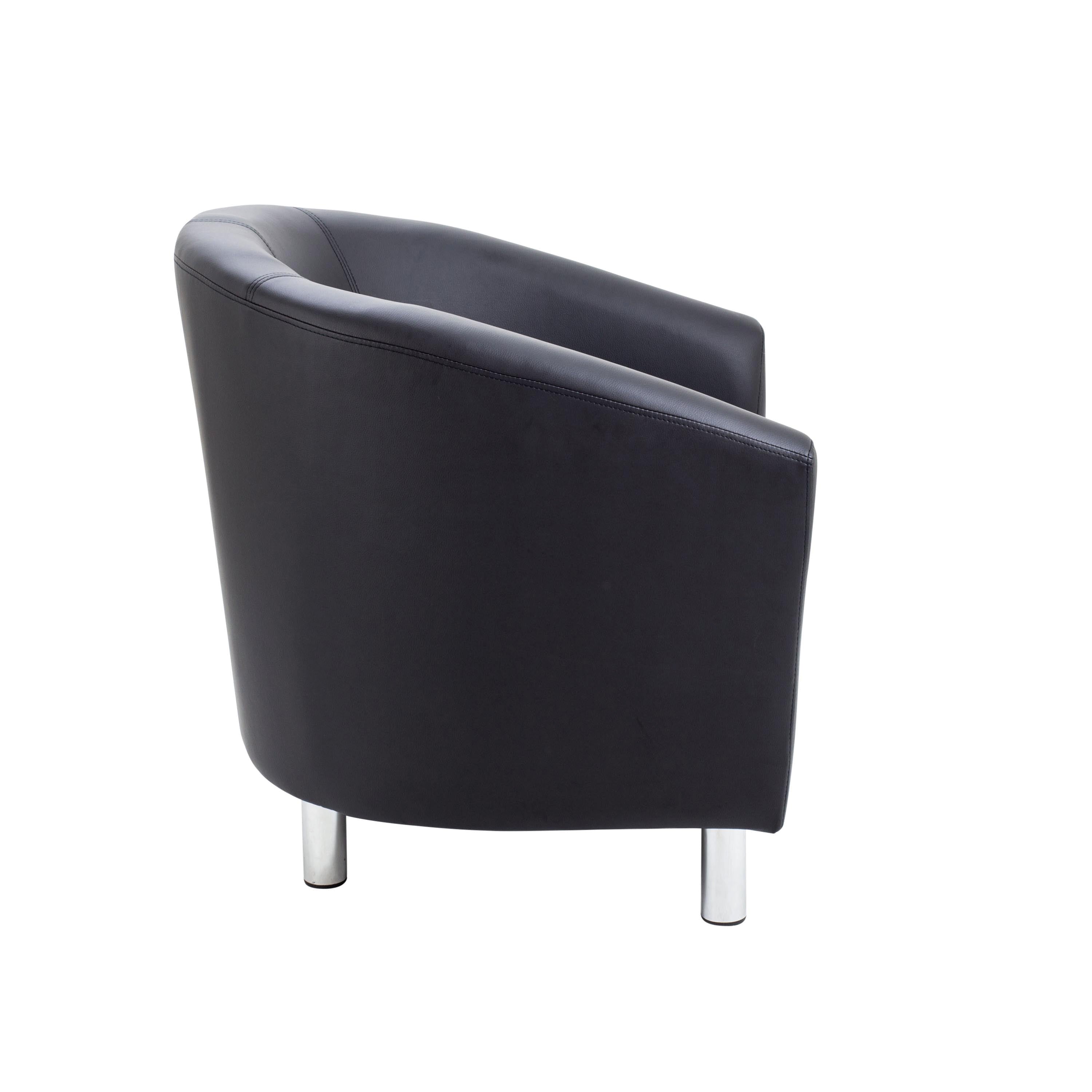 Jemini Tub Armchair Polyurethane Black KF823179