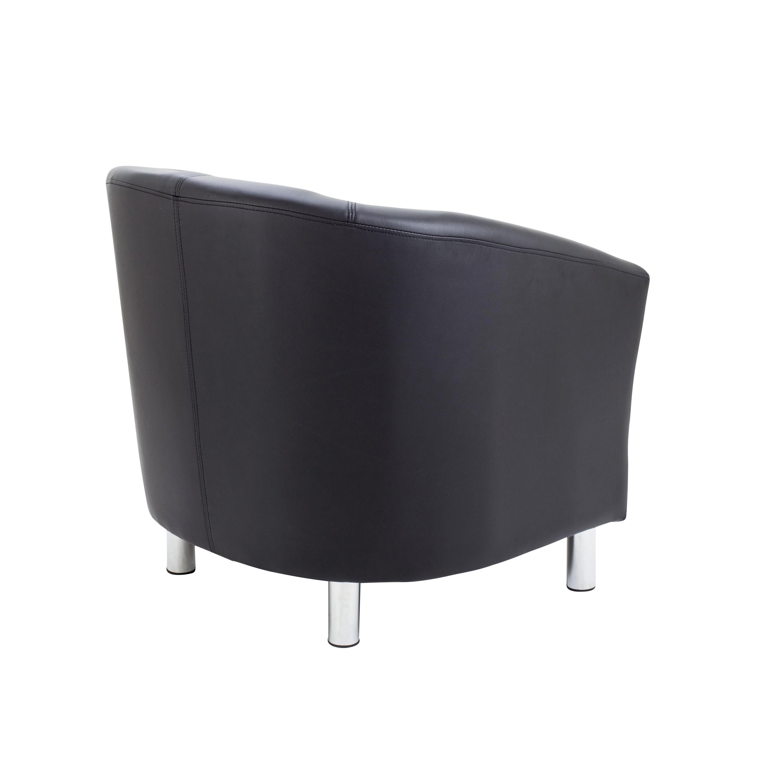 Jemini Tub Armchair Polyurethane Black KF823179