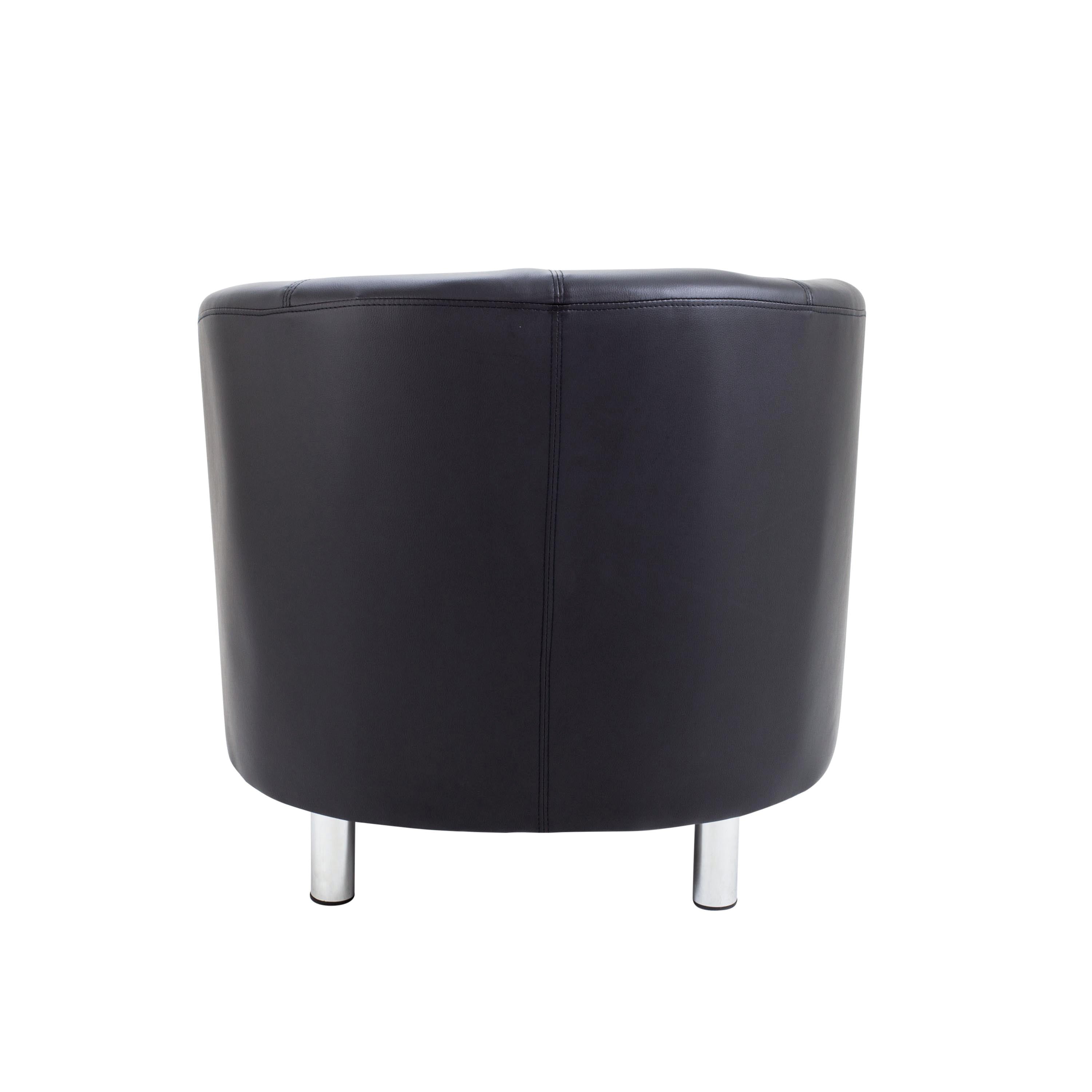 Jemini Tub Armchair Polyurethane Black KF823179